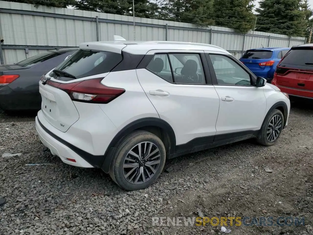 3 fotografías del automóvil dañado 3N1CP5CV5PL557273 NISSAN KICKS 2023