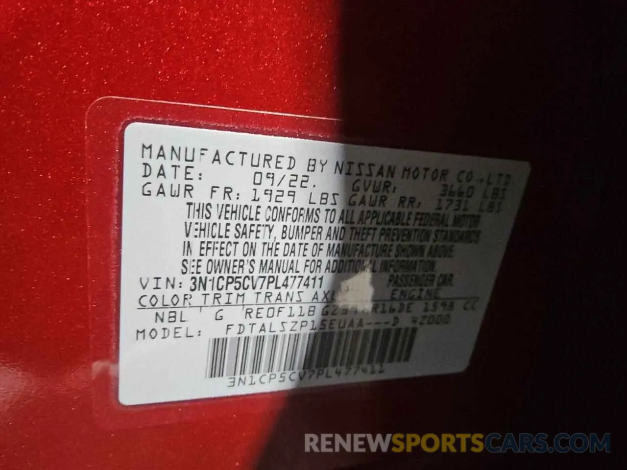 13 fotografías del automóvil dañado 3N1CP5CV7PL477411 NISSAN KICKS 2023