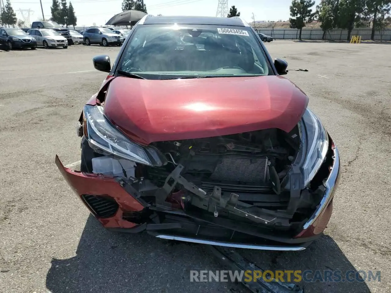 5 fotografías del automóvil dañado 3N1CP5CVXPL554742 NISSAN KICKS 2023