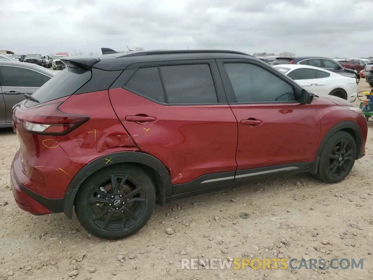 3 fotografías del automóvil dañado 3N1CP5DV3PL539059 NISSAN KICKS 2023