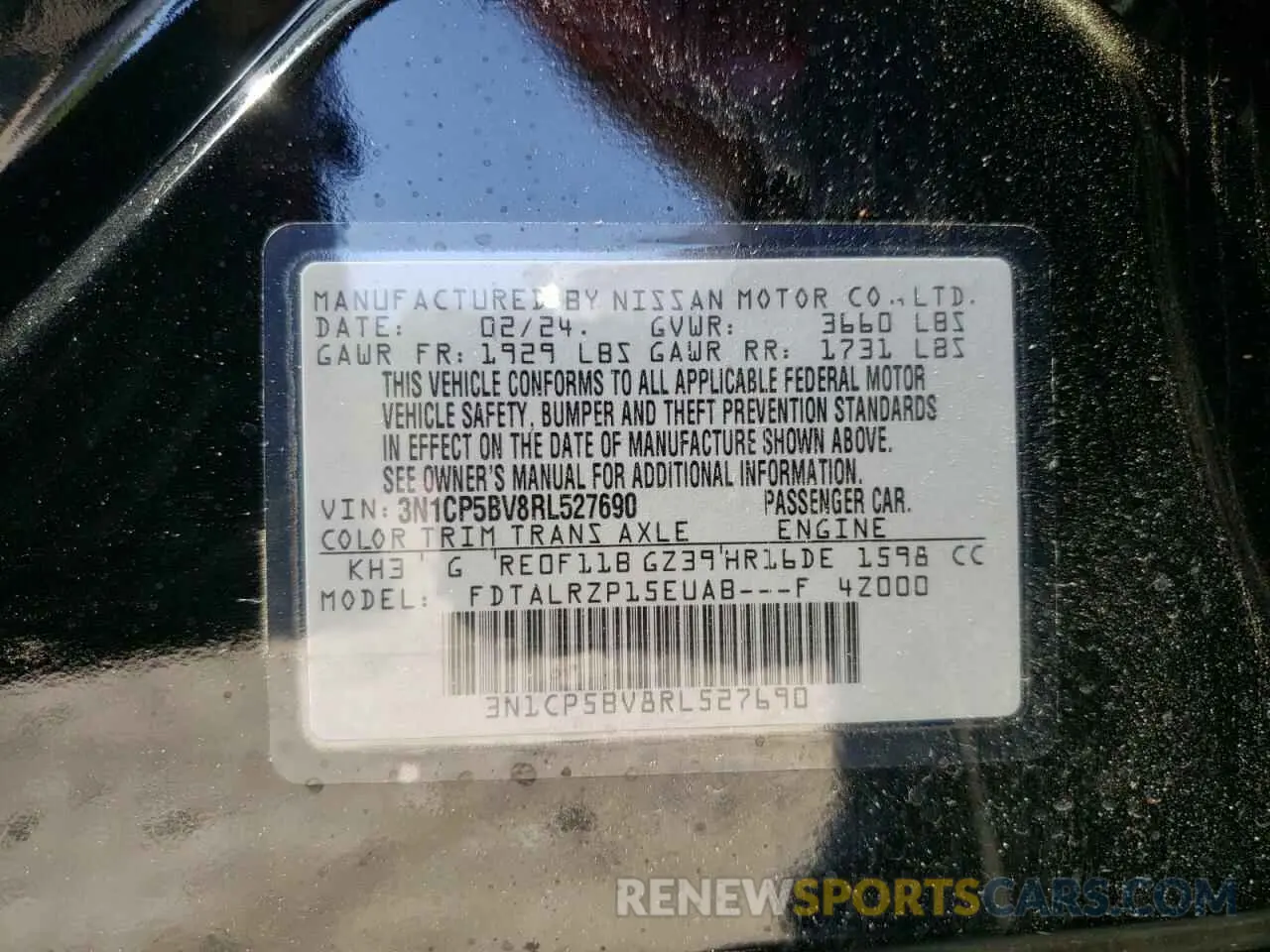 13 fotografías del automóvil dañado 3N1CP5BV8RL527690 NISSAN KICKS 2024