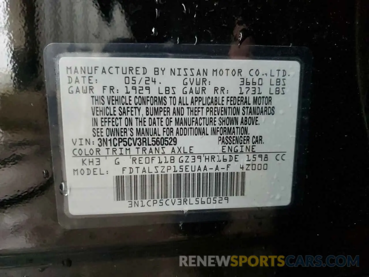 14 fotografías del automóvil dañado 3N1CP5CV3RL560529 NISSAN KICKS 2024