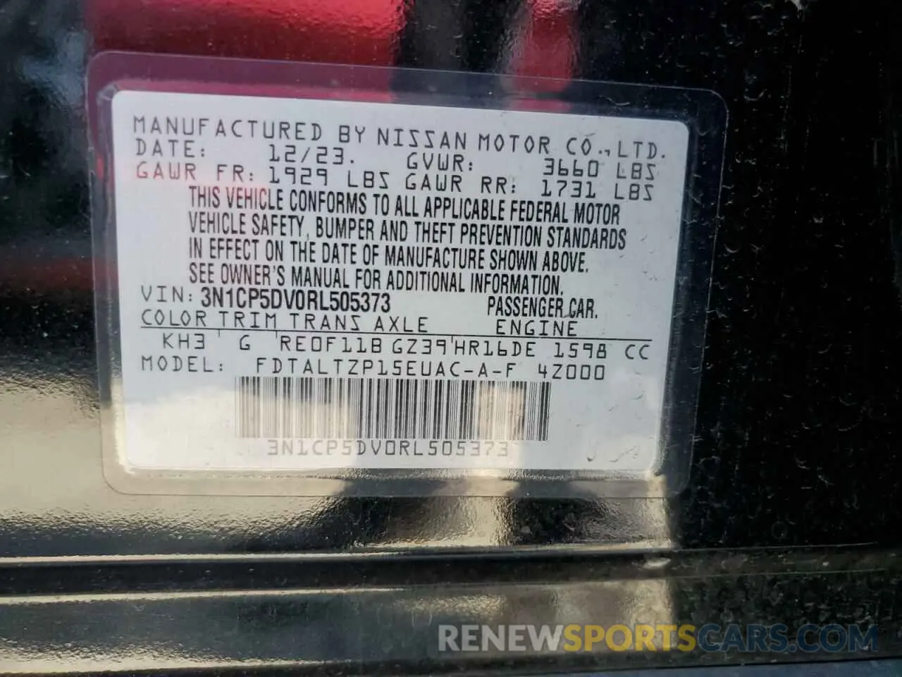 13 fotografías del automóvil dañado 3N1CP5DV0RL505373 NISSAN KICKS 2024