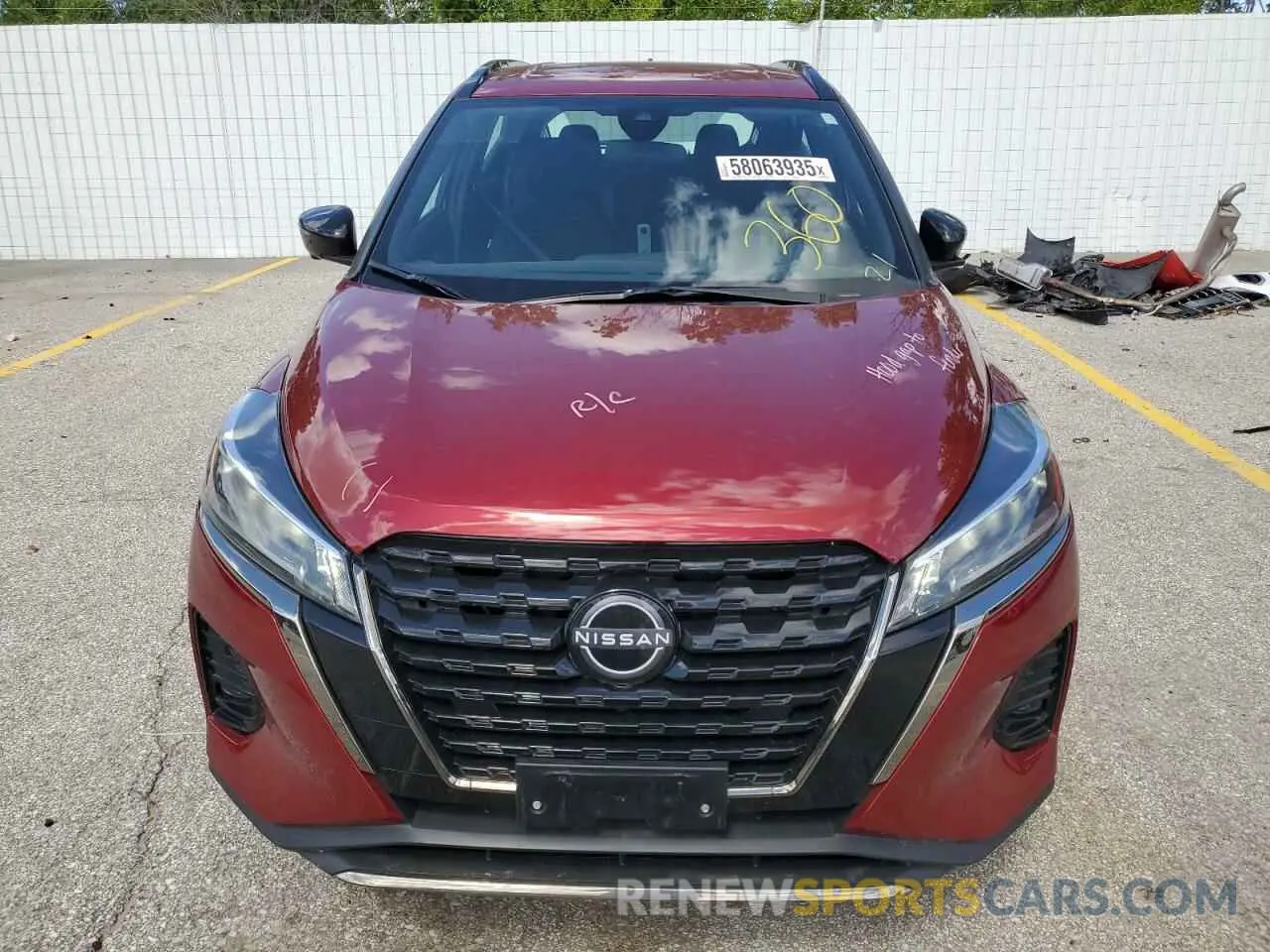 5 fotografías del automóvil dañado 3N1CP5DV2RL541730 NISSAN KICKS 2024
