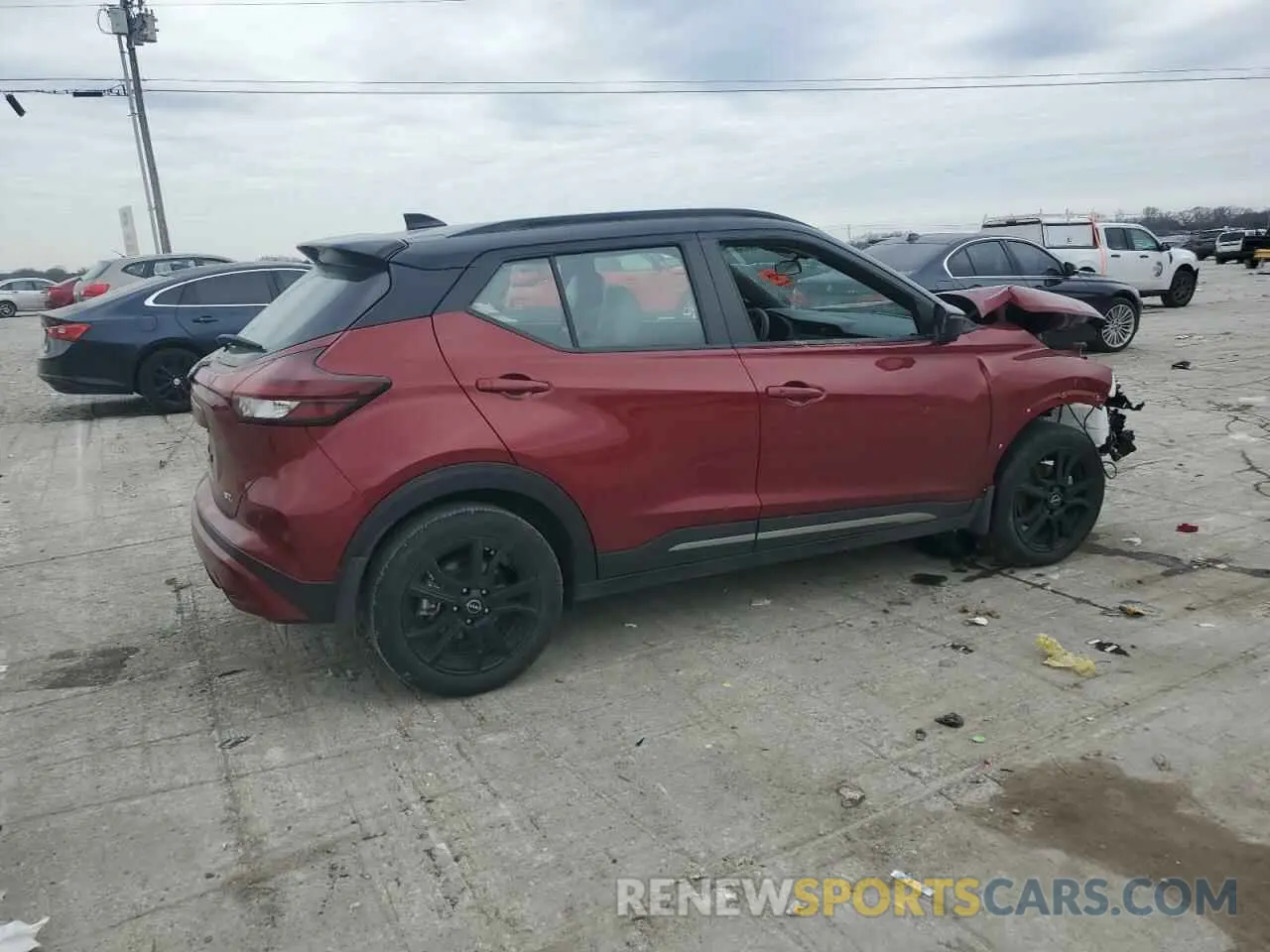 3 fotografías del automóvil dañado 3N1CP5DV4RL540935 NISSAN KICKS 2024