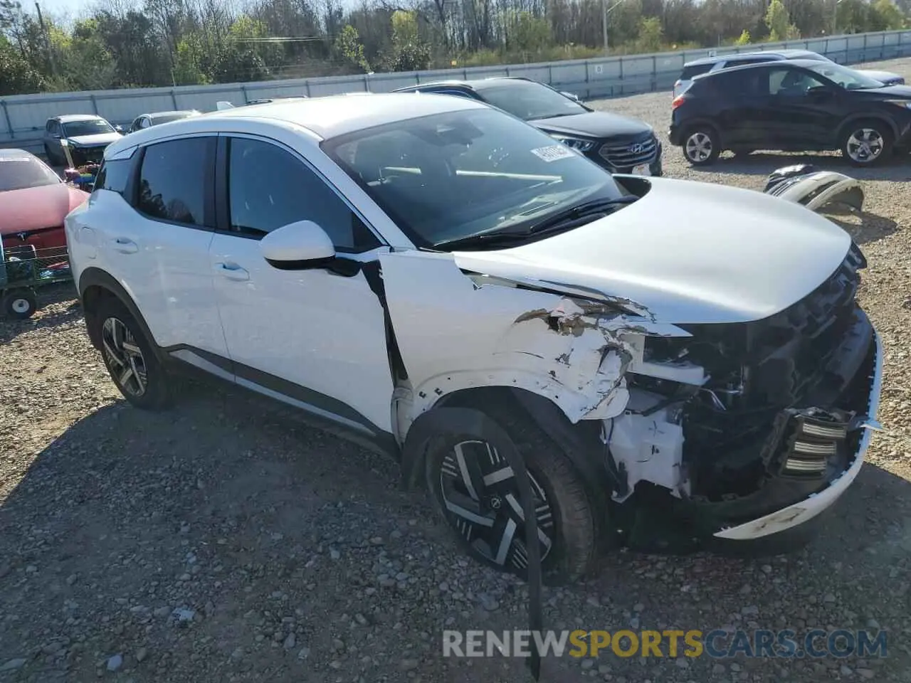 4 fotografías del automóvil dañado 3N8AP6CA3SL338641 NISSAN KICKS 2025