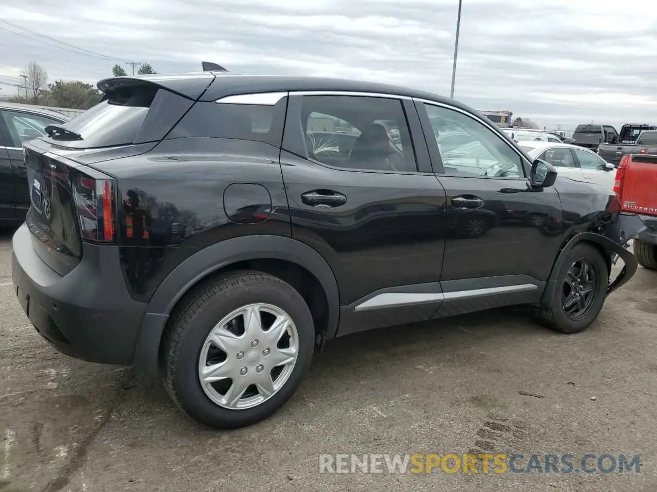 3 fotografías del automóvil dañado 3N8AP6CA9SL318846 NISSAN KICKS 2025