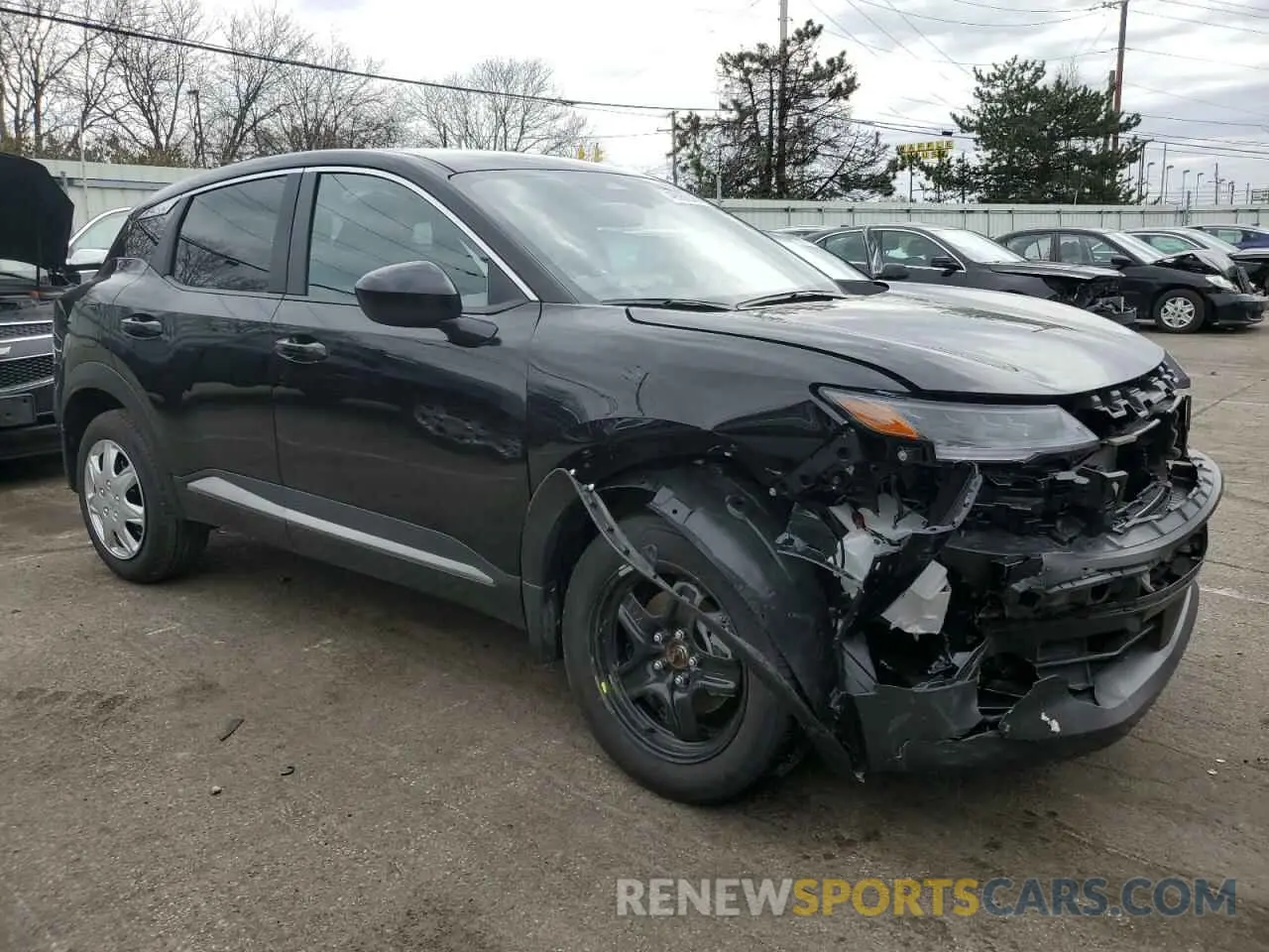 4 fotografías del automóvil dañado 3N8AP6CA9SL318846 NISSAN KICKS 2025