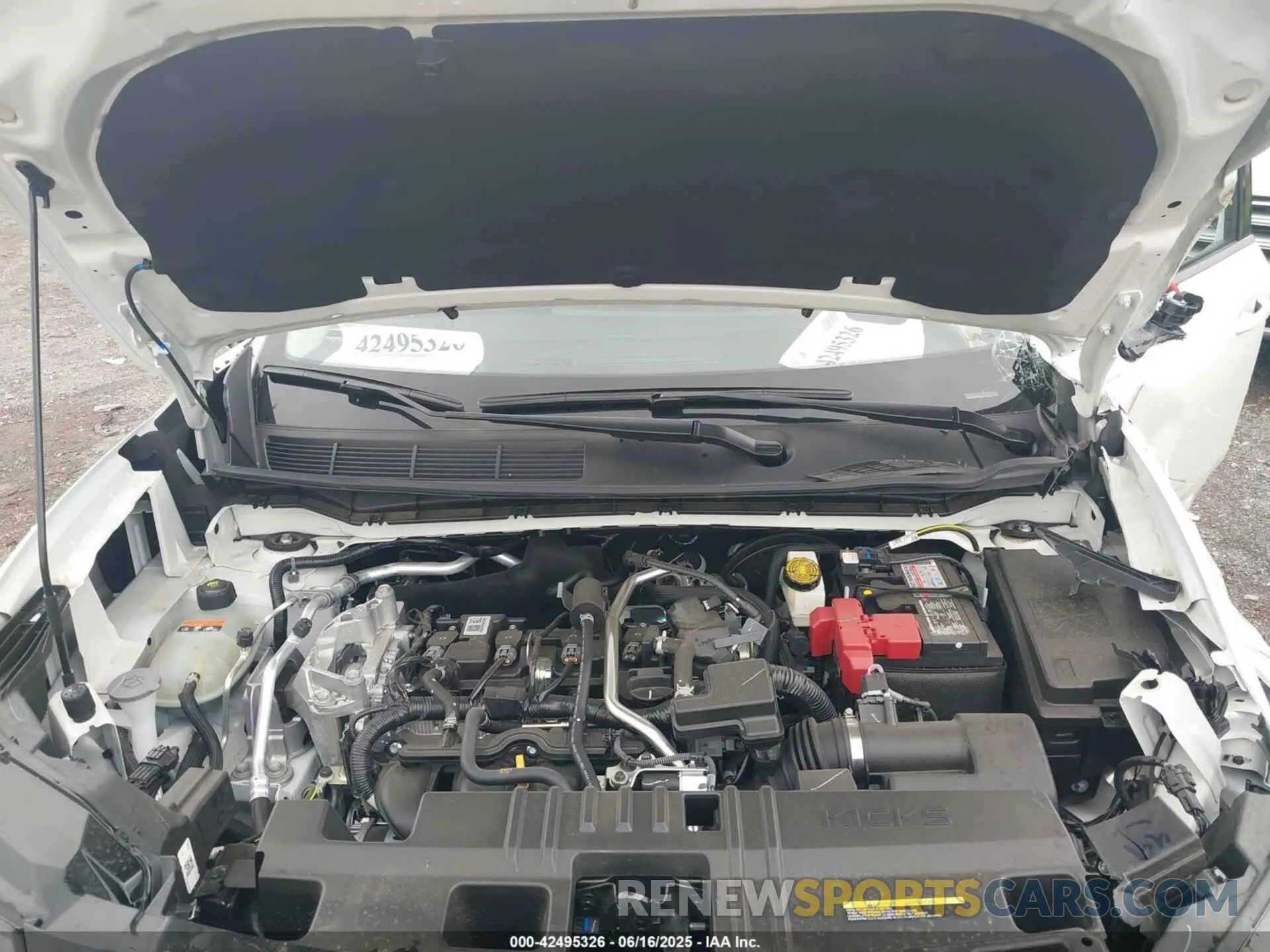 10 fotografías del automóvil dañado 3N8AP6DB9SL348498 NISSAN KICKS 2025