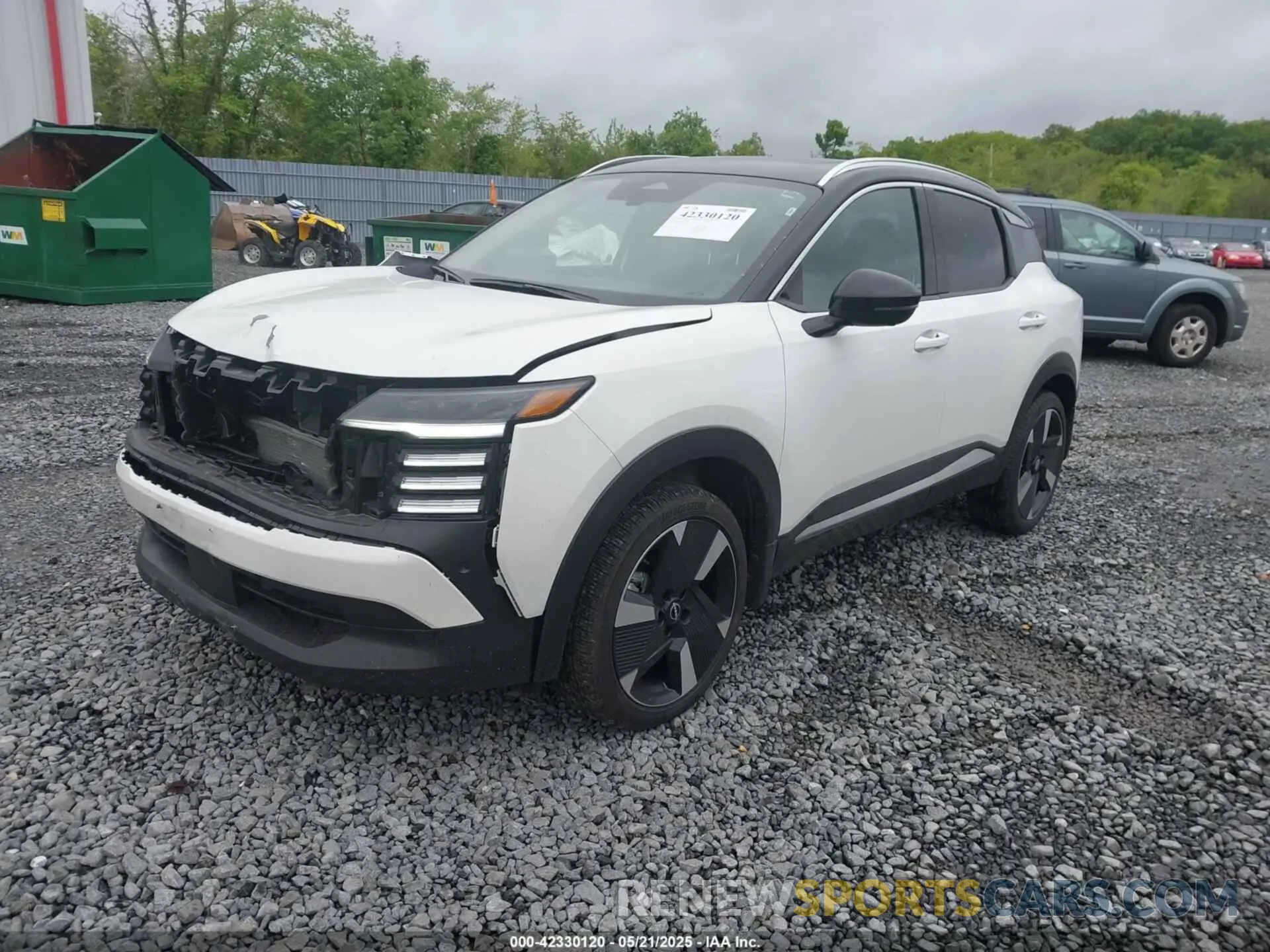 2 fotografías del automóvil dañado 3N8AP6DD8SL307166 NISSAN KICKS 2025