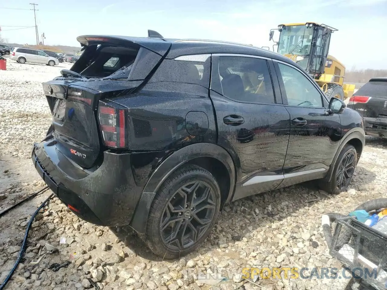 3 fotografías del automóvil dañado 3N8AP6DD8SL357114 NISSAN KICKS 2025