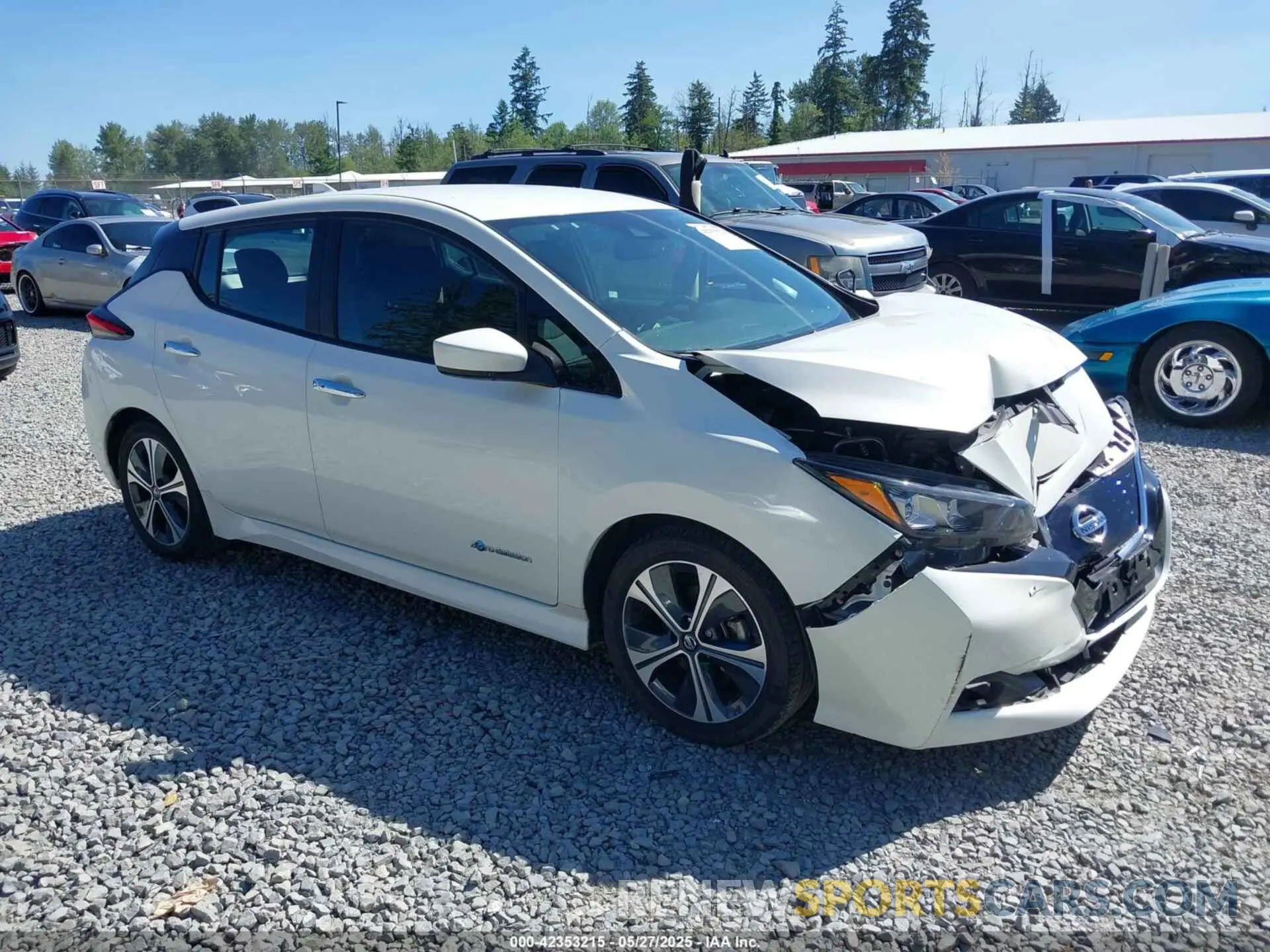 1 fotografías del automóvil dañado 1N4AZ1CP0KC314523 NISSAN LEAF 2019