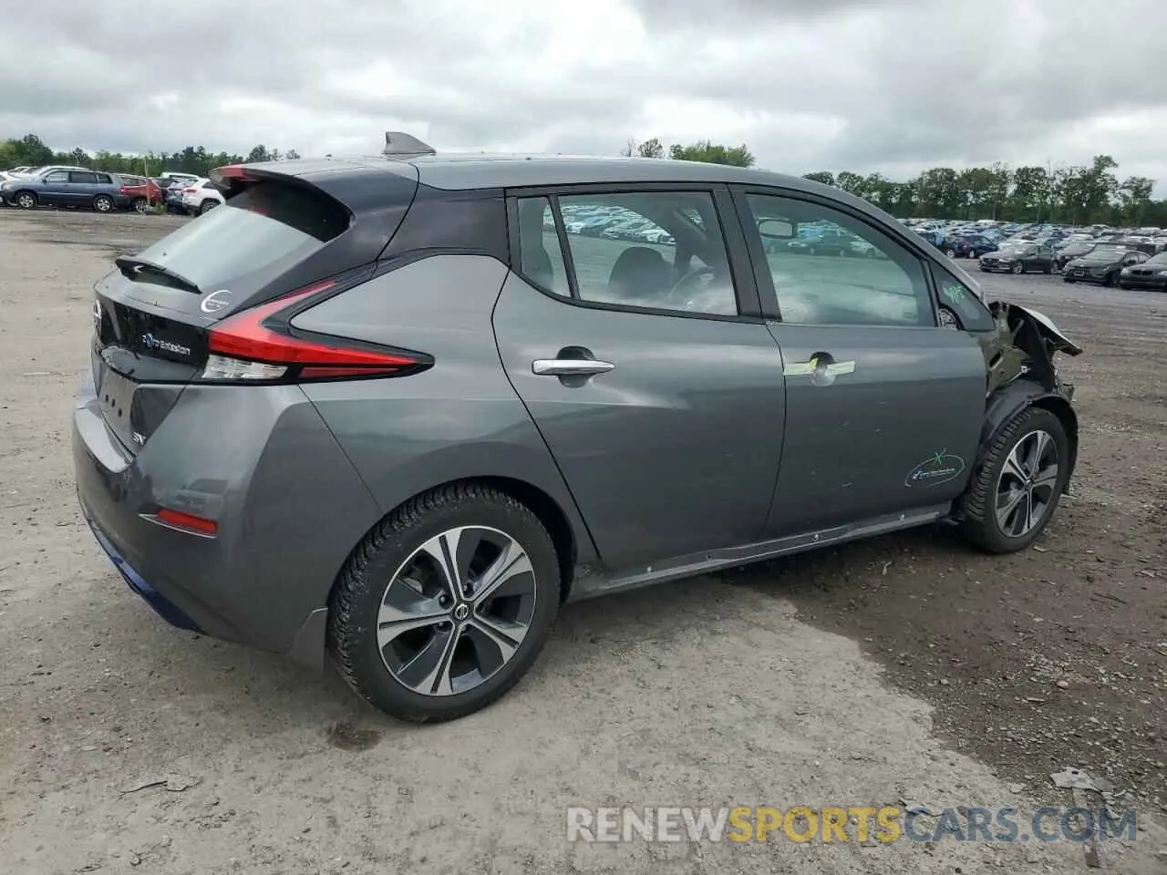 3 fotografías del automóvil dañado 1N4AZ1CP1KC302364 NISSAN LEAF 2019