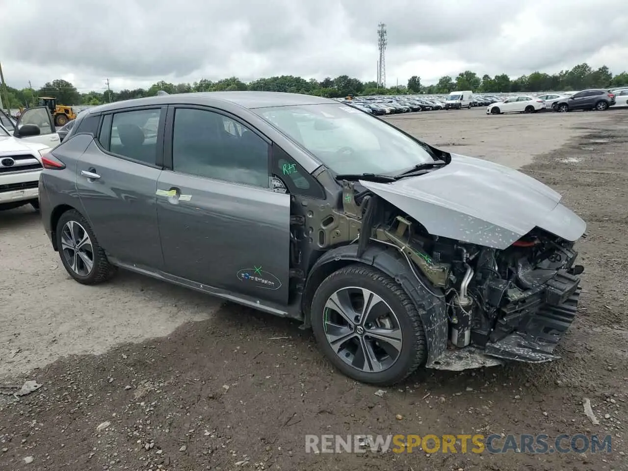 4 fotografías del automóvil dañado 1N4AZ1CP1KC302364 NISSAN LEAF 2019