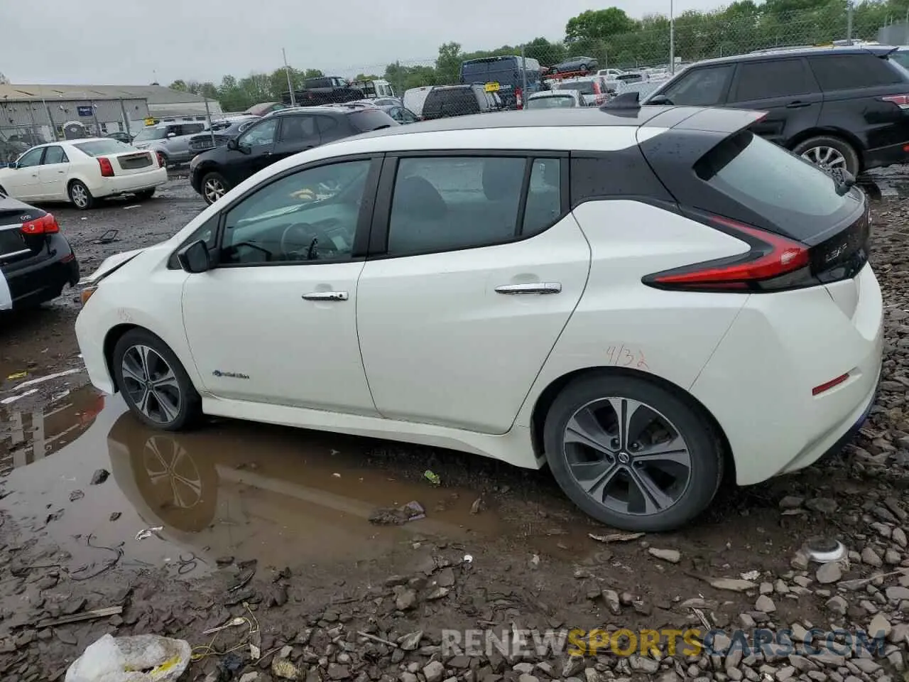 2 fotografías del automóvil dañado 1N4AZ1CP1KC306320 NISSAN LEAF 2019