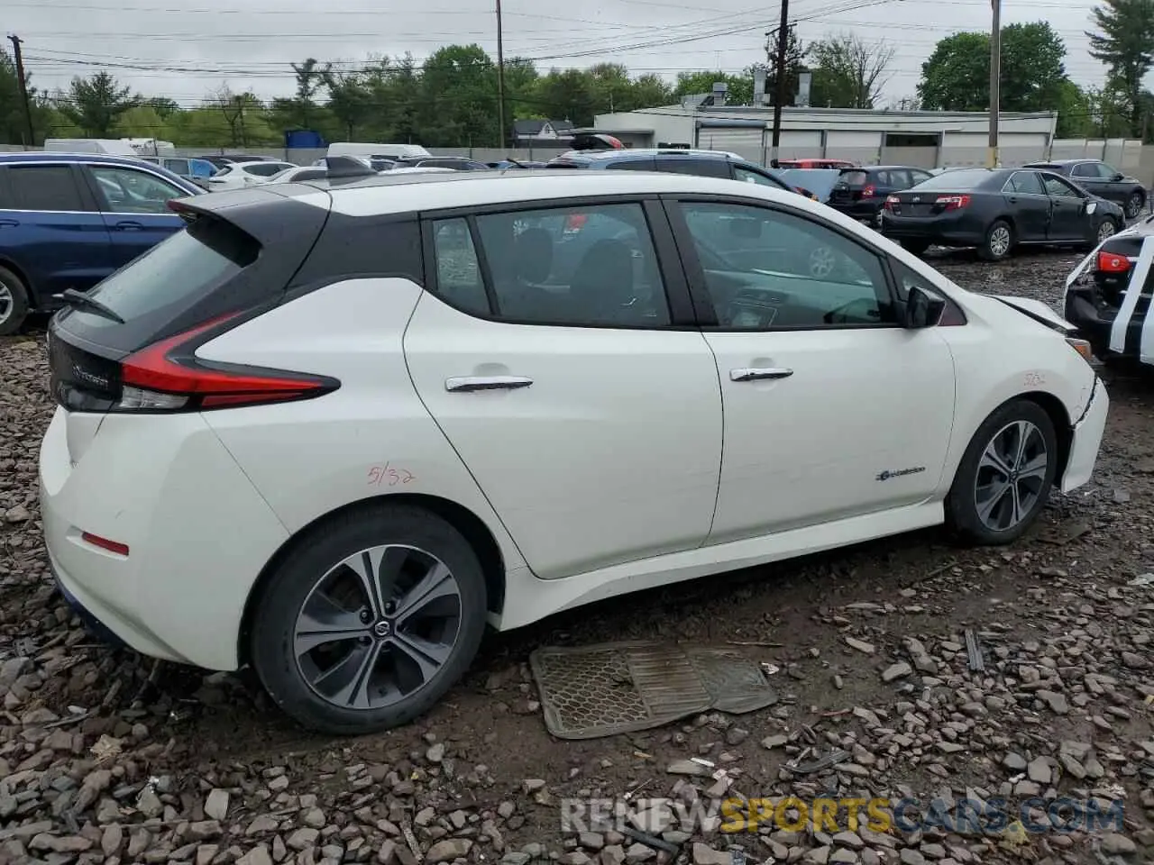 3 fotografías del automóvil dañado 1N4AZ1CP1KC306320 NISSAN LEAF 2019
