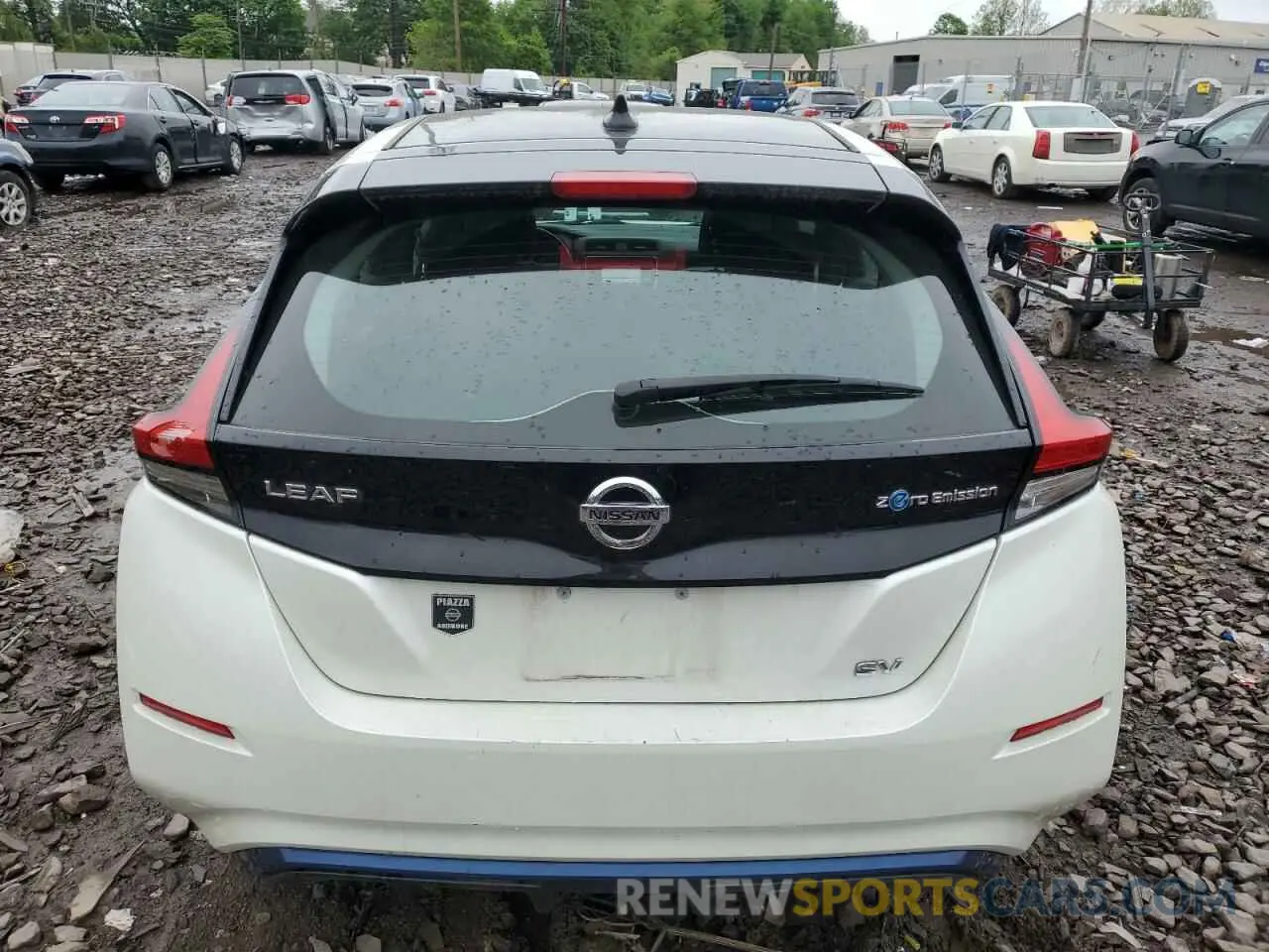 6 fotografías del automóvil dañado 1N4AZ1CP1KC306320 NISSAN LEAF 2019
