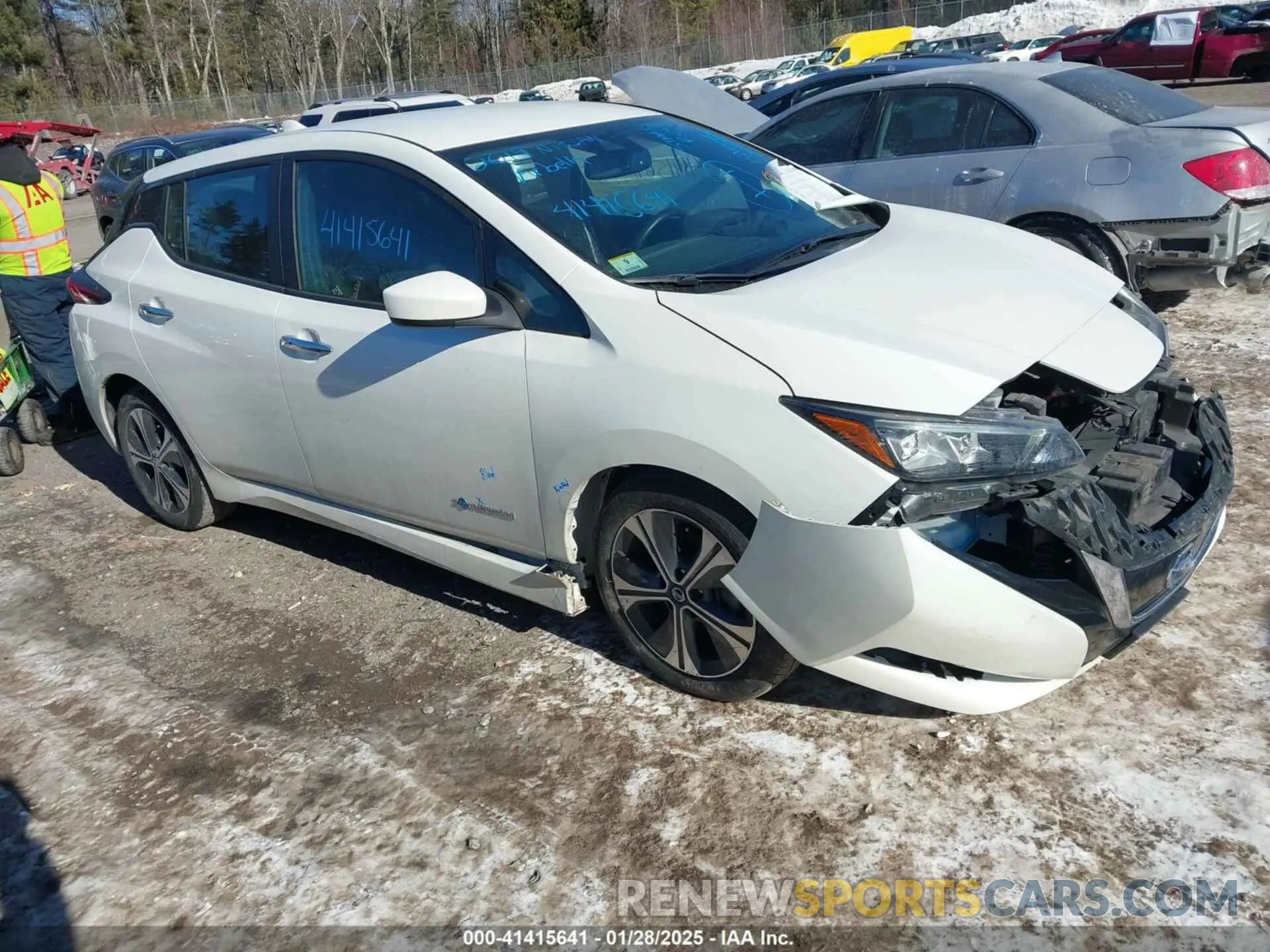1 fotografías del automóvil dañado 1N4AZ1CP3KC305704 NISSAN LEAF 2019