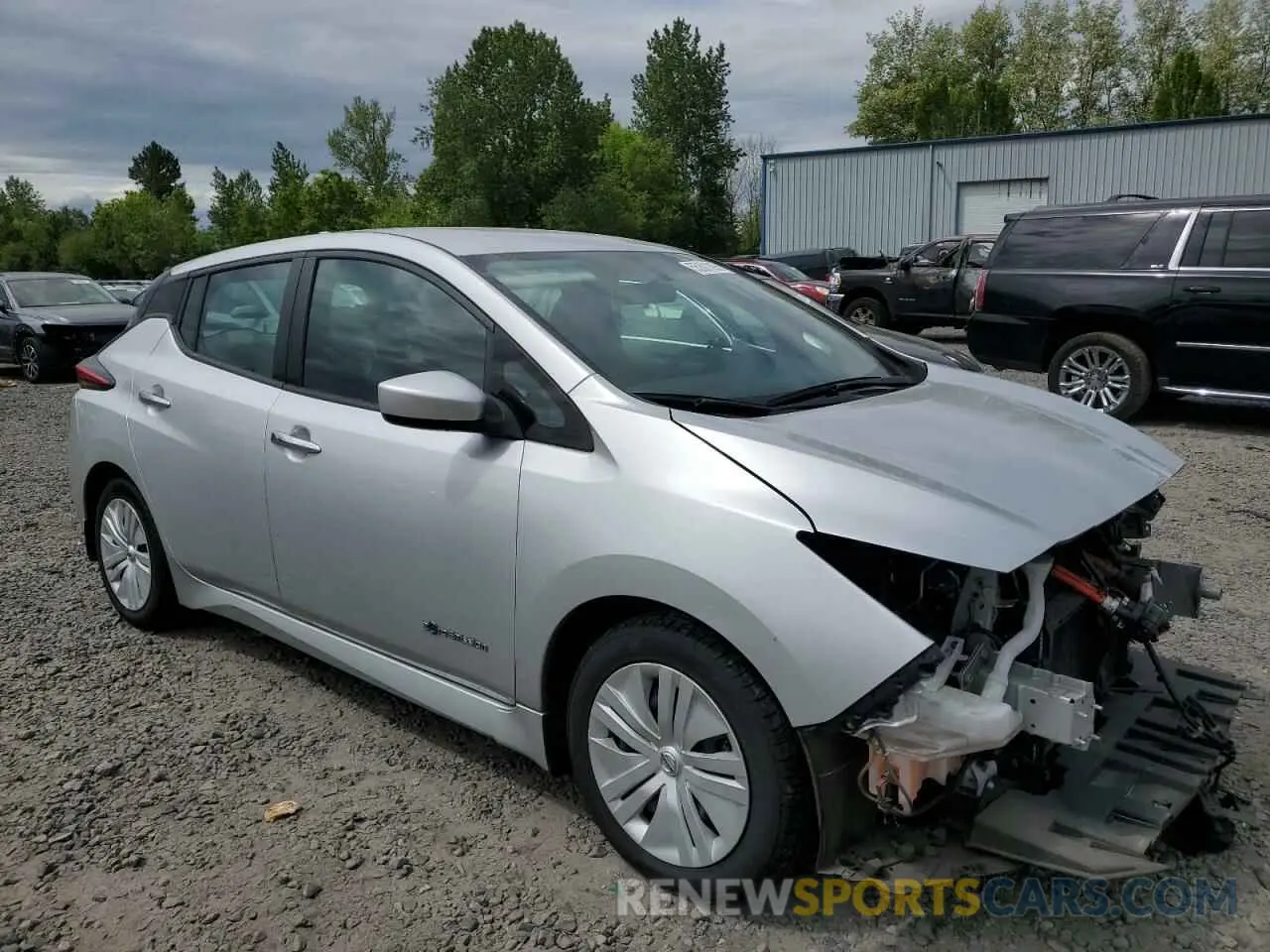 4 fotografías del automóvil dañado 1N4AZ1CP3KC307985 NISSAN LEAF 2019