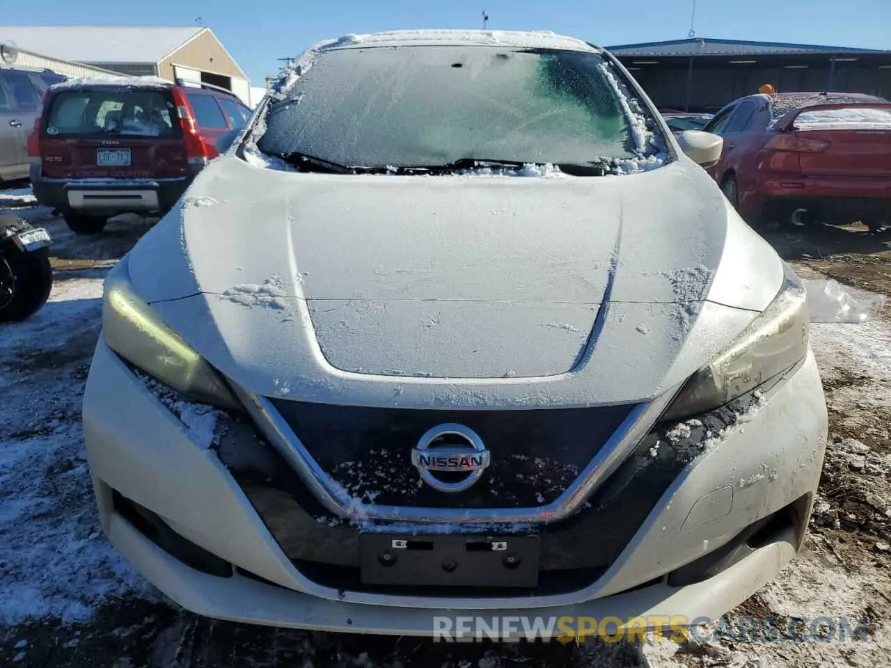 5 fotografías del automóvil dañado 1N4AZ1CP5KC310287 NISSAN LEAF 2019