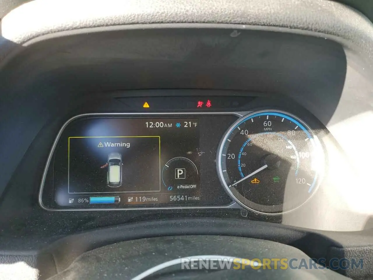 9 fotografías del automóvil dañado 1N4AZ1CP5KC310287 NISSAN LEAF 2019