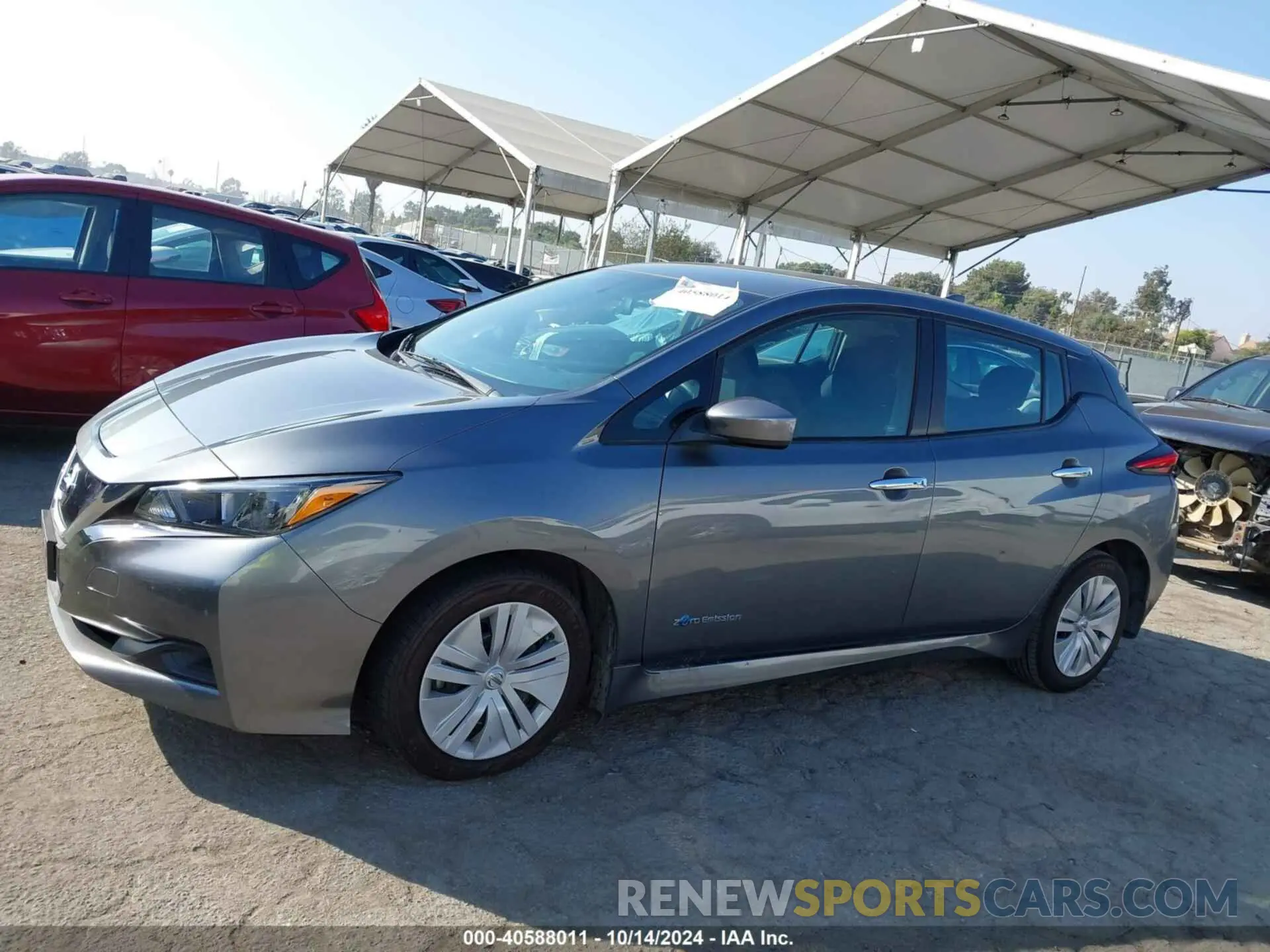 14 fotografías del automóvil dañado 1N4AZ1CP6KC312968 NISSAN LEAF 2019
