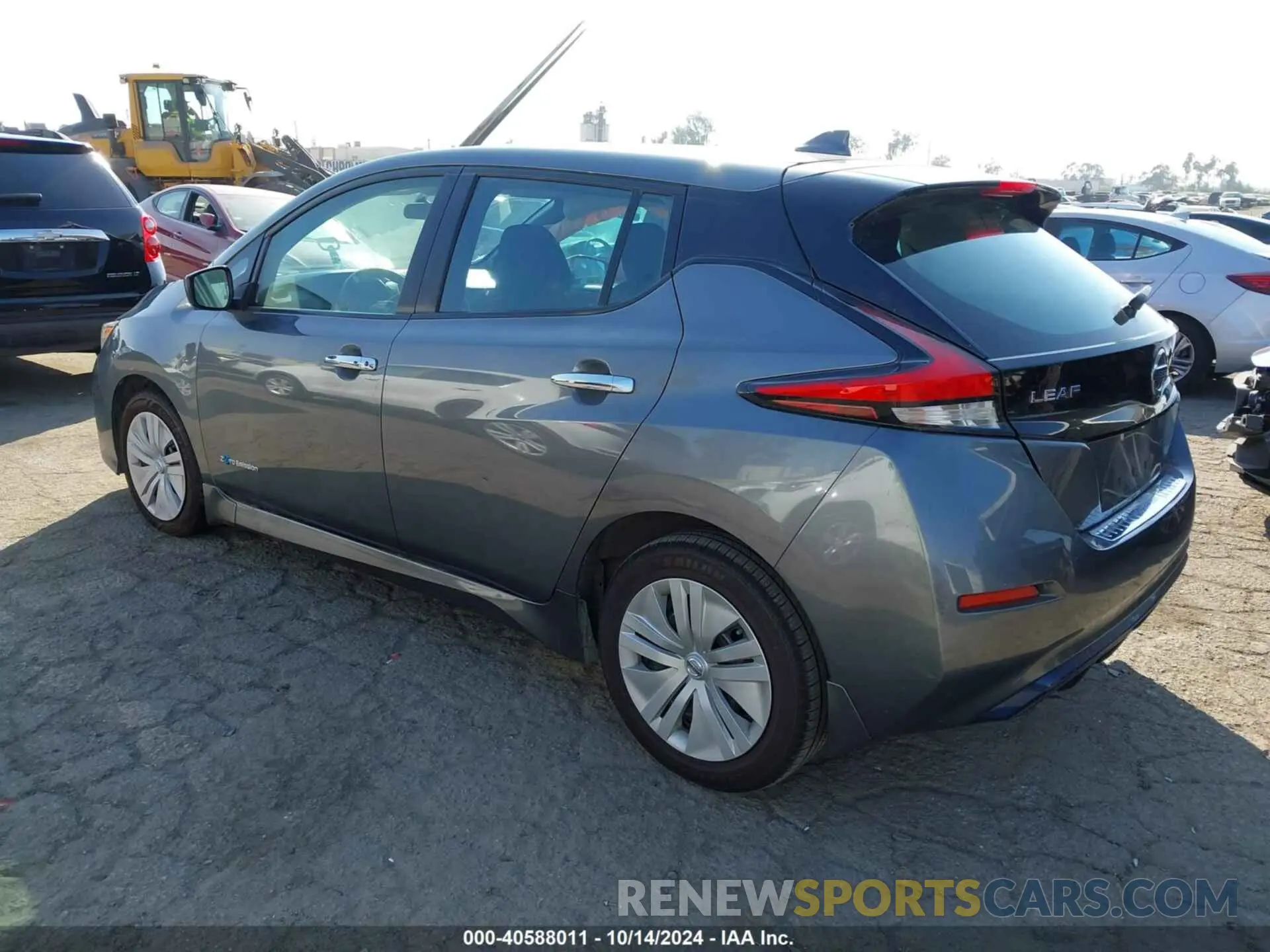 3 fotografías del automóvil dañado 1N4AZ1CP6KC312968 NISSAN LEAF 2019