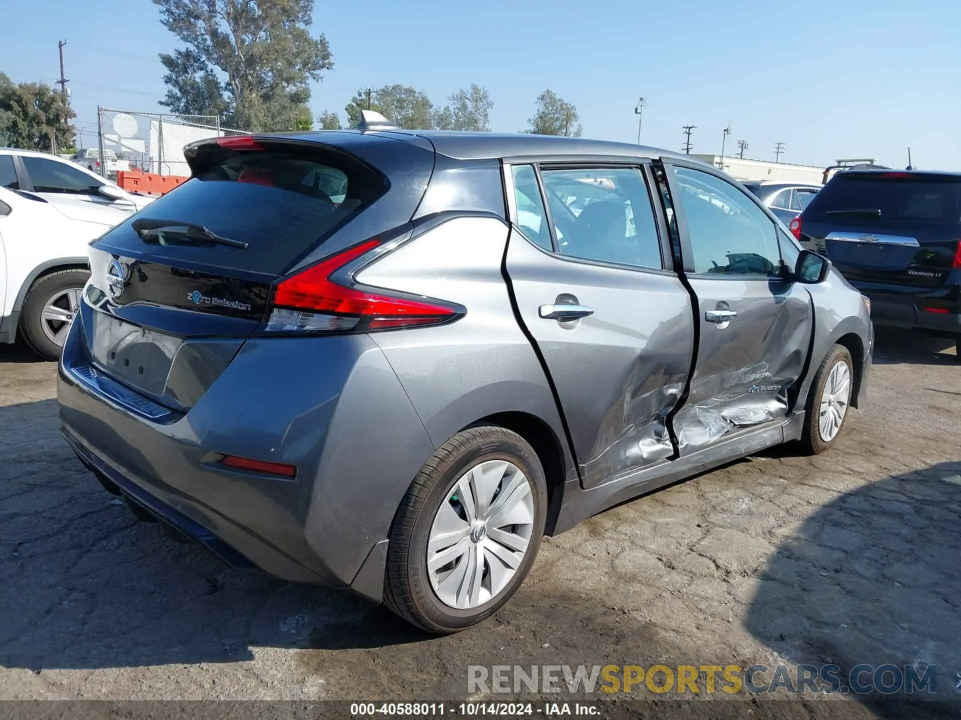 4 fotografías del automóvil dañado 1N4AZ1CP6KC312968 NISSAN LEAF 2019