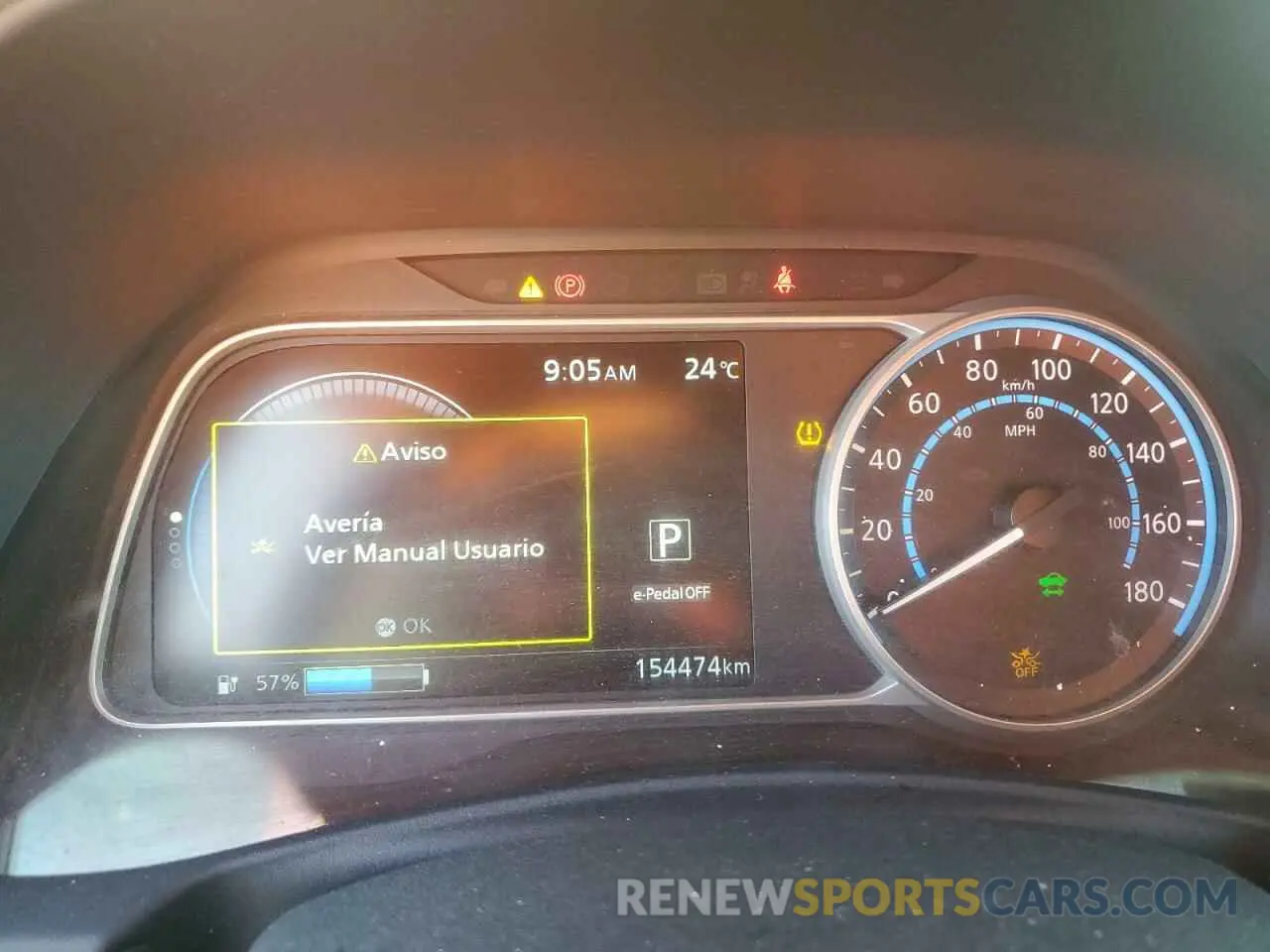 9 fotografías del automóvil dañado 1N4AZ1CP6KC316079 NISSAN LEAF 2019