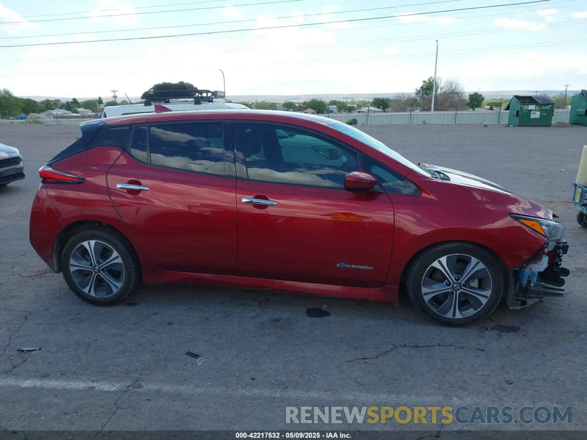 14 fotografías del automóvil dañado 1N4AZ1CP7KC303423 NISSAN LEAF 2019