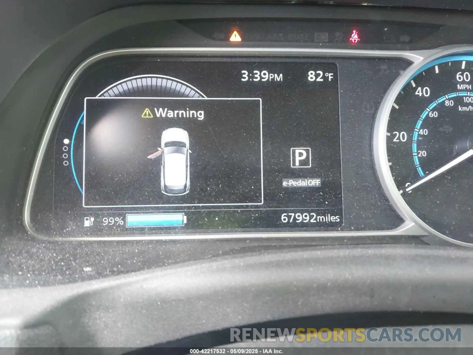 18 fotografías del automóvil dañado 1N4AZ1CP7KC303423 NISSAN LEAF 2019