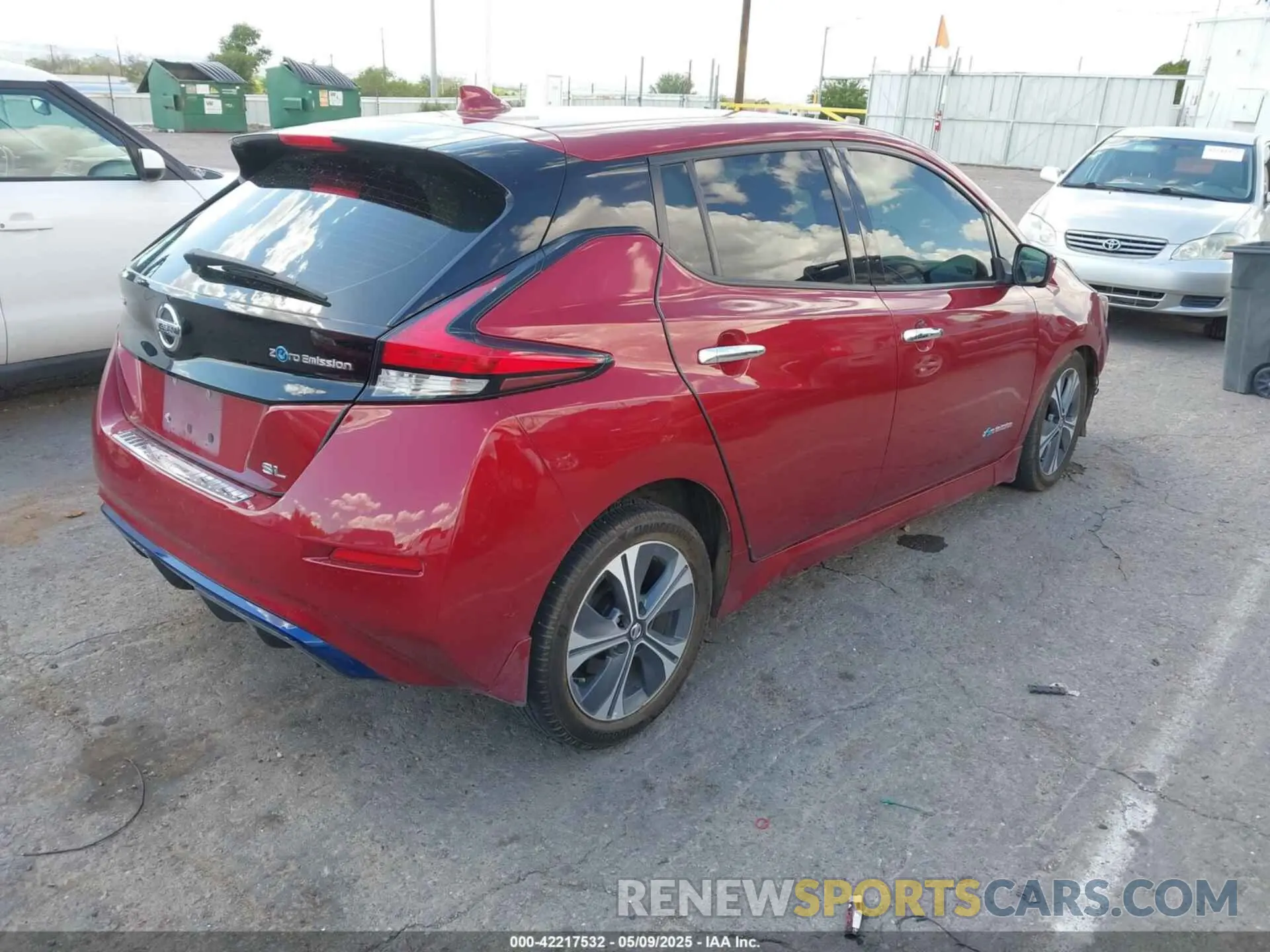 4 fotografías del automóvil dañado 1N4AZ1CP7KC303423 NISSAN LEAF 2019