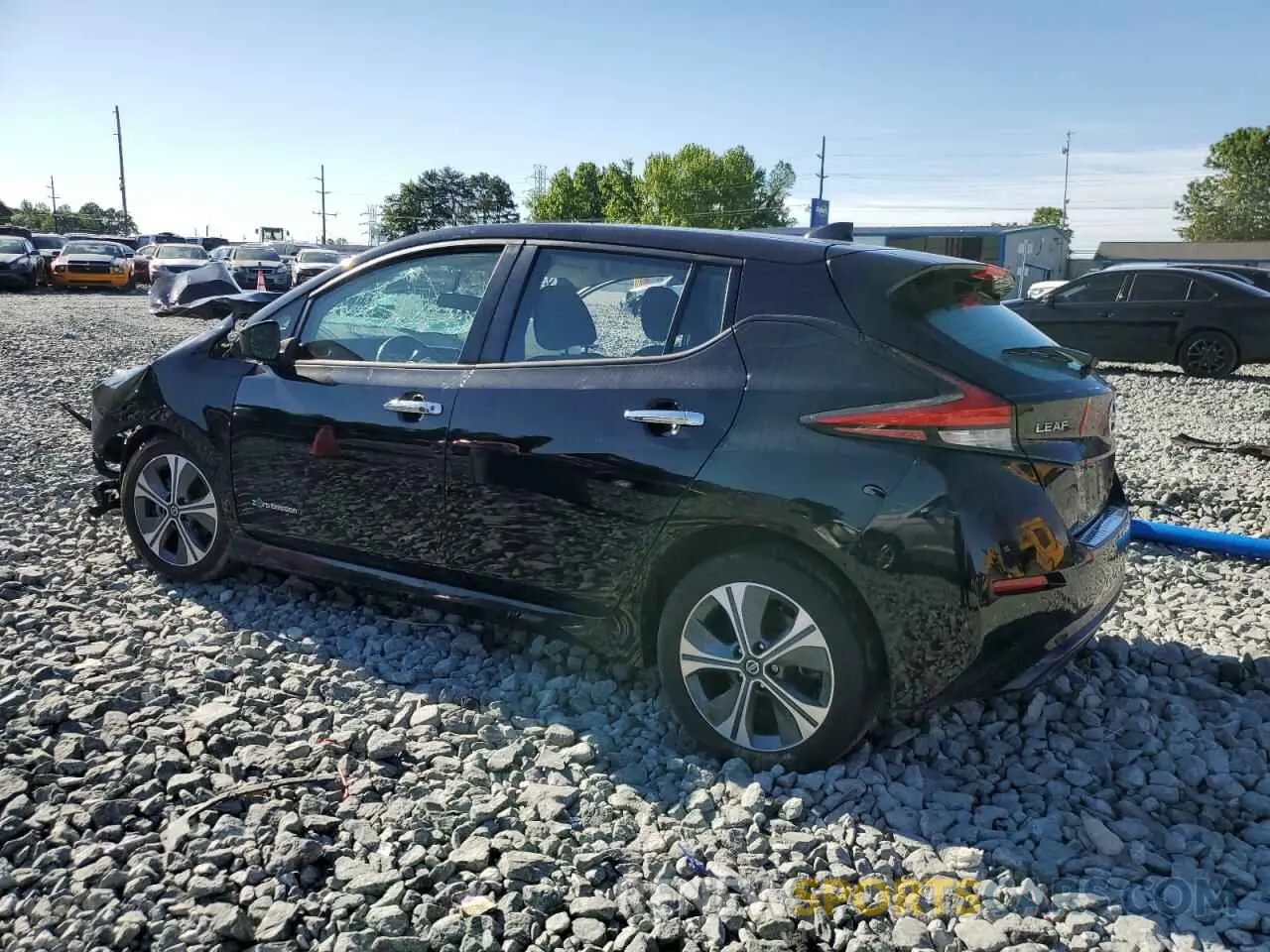 2 fotografías del automóvil dañado 1N4AZ1CP8KC313703 NISSAN LEAF 2019
