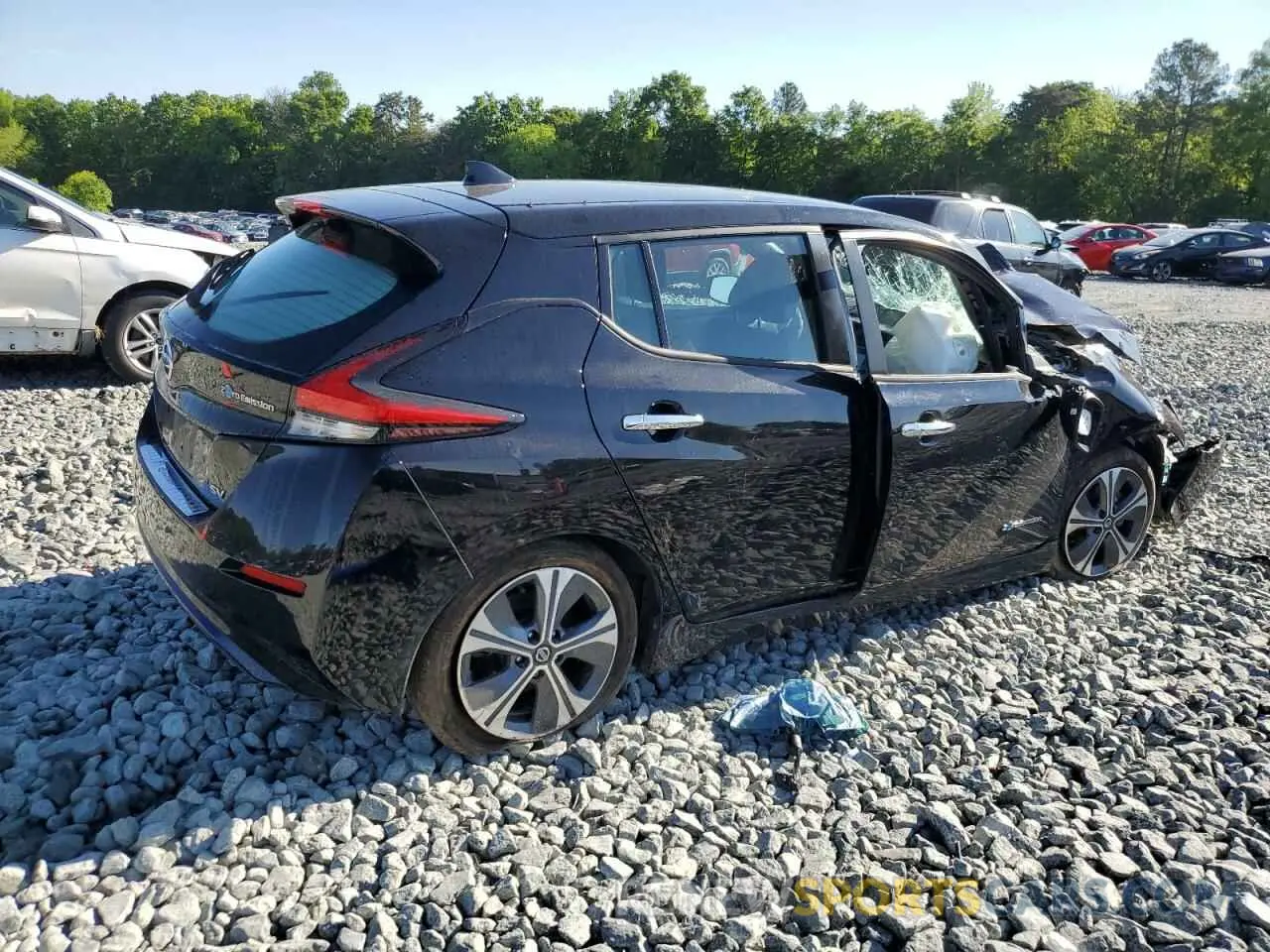 3 fotografías del automóvil dañado 1N4AZ1CP8KC313703 NISSAN LEAF 2019