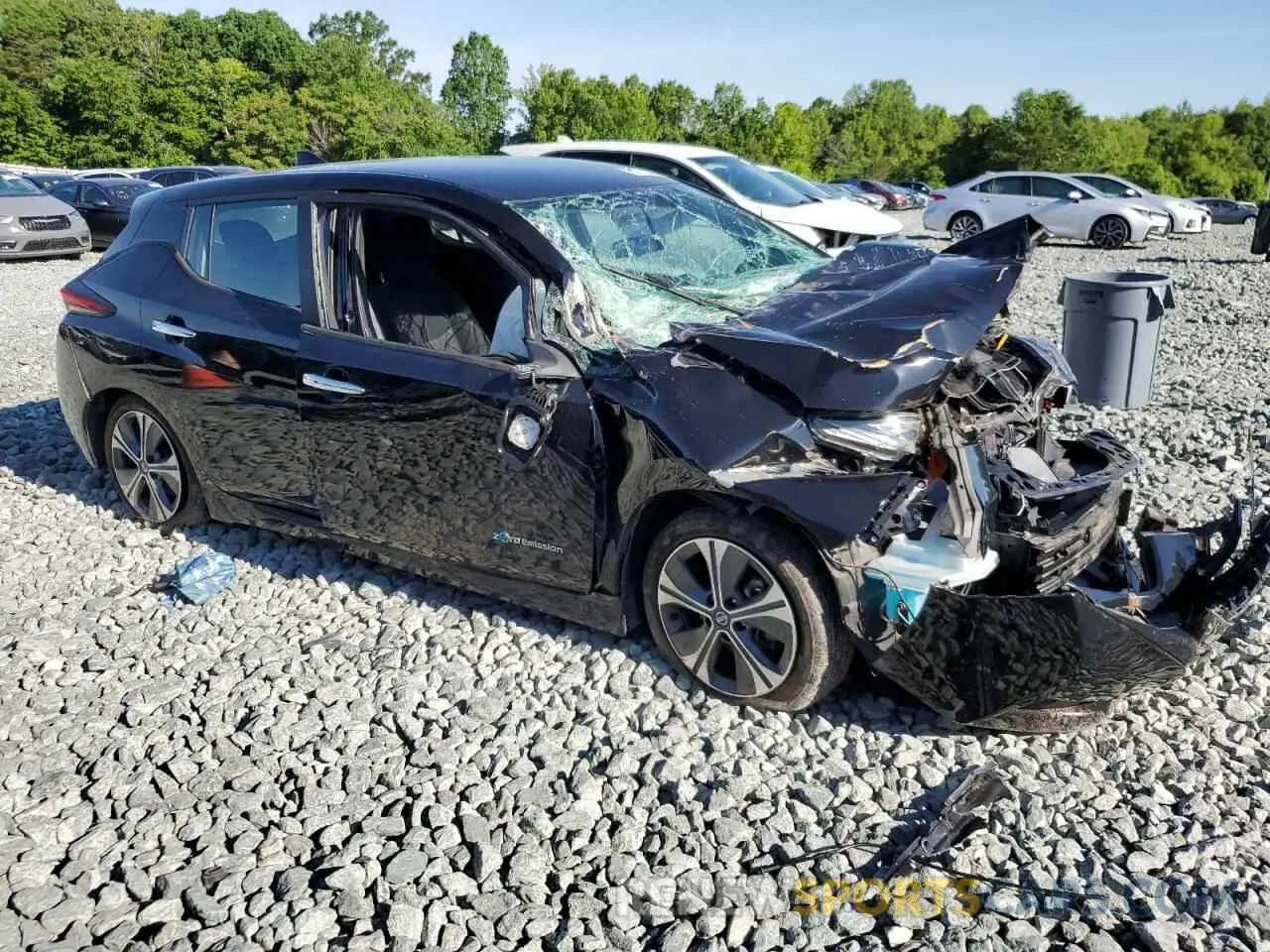 4 fotografías del automóvil dañado 1N4AZ1CP8KC313703 NISSAN LEAF 2019