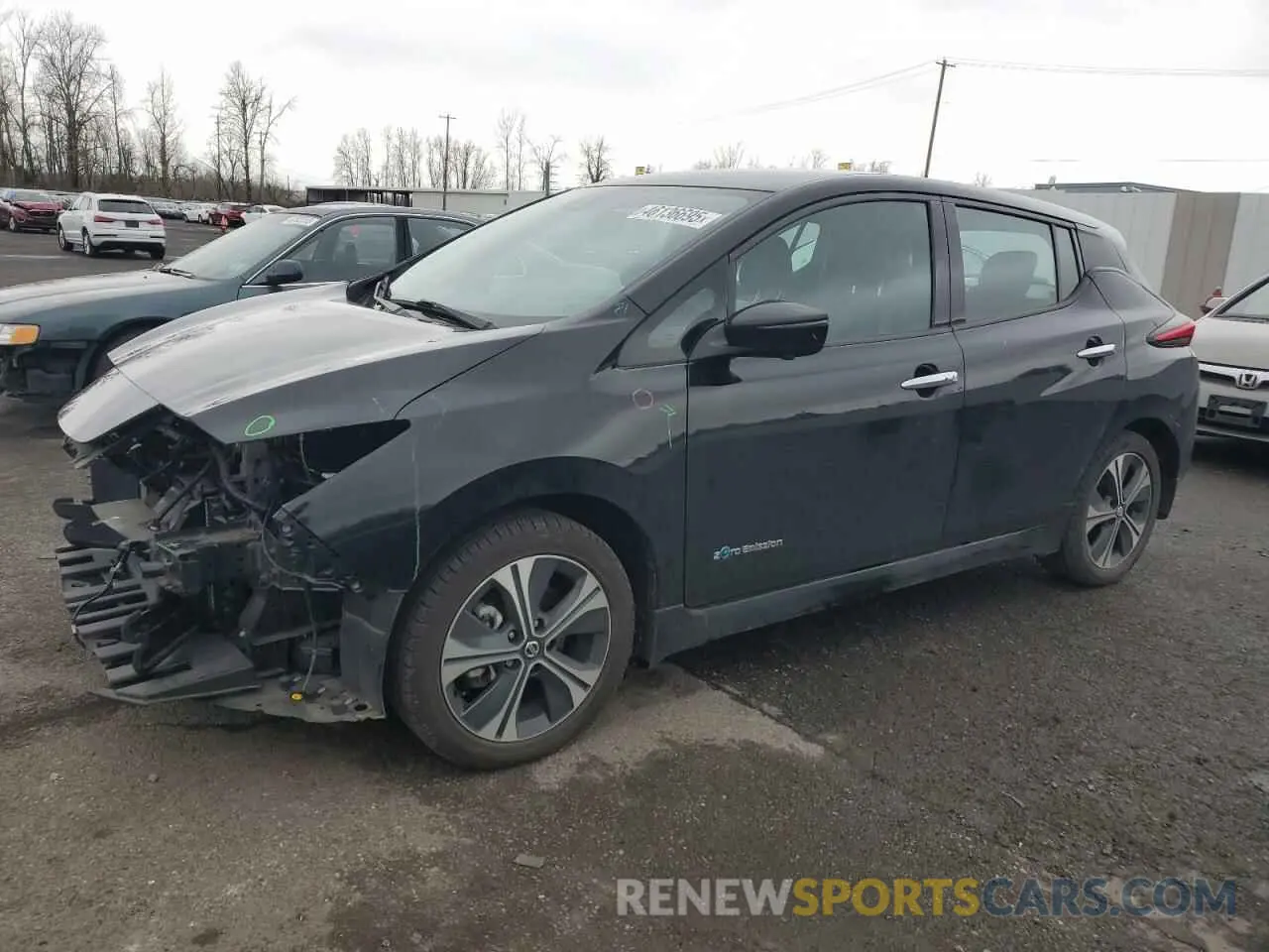 1 fotografías del automóvil dañado 1N4BZ1CP2KC318044 NISSAN LEAF 2019