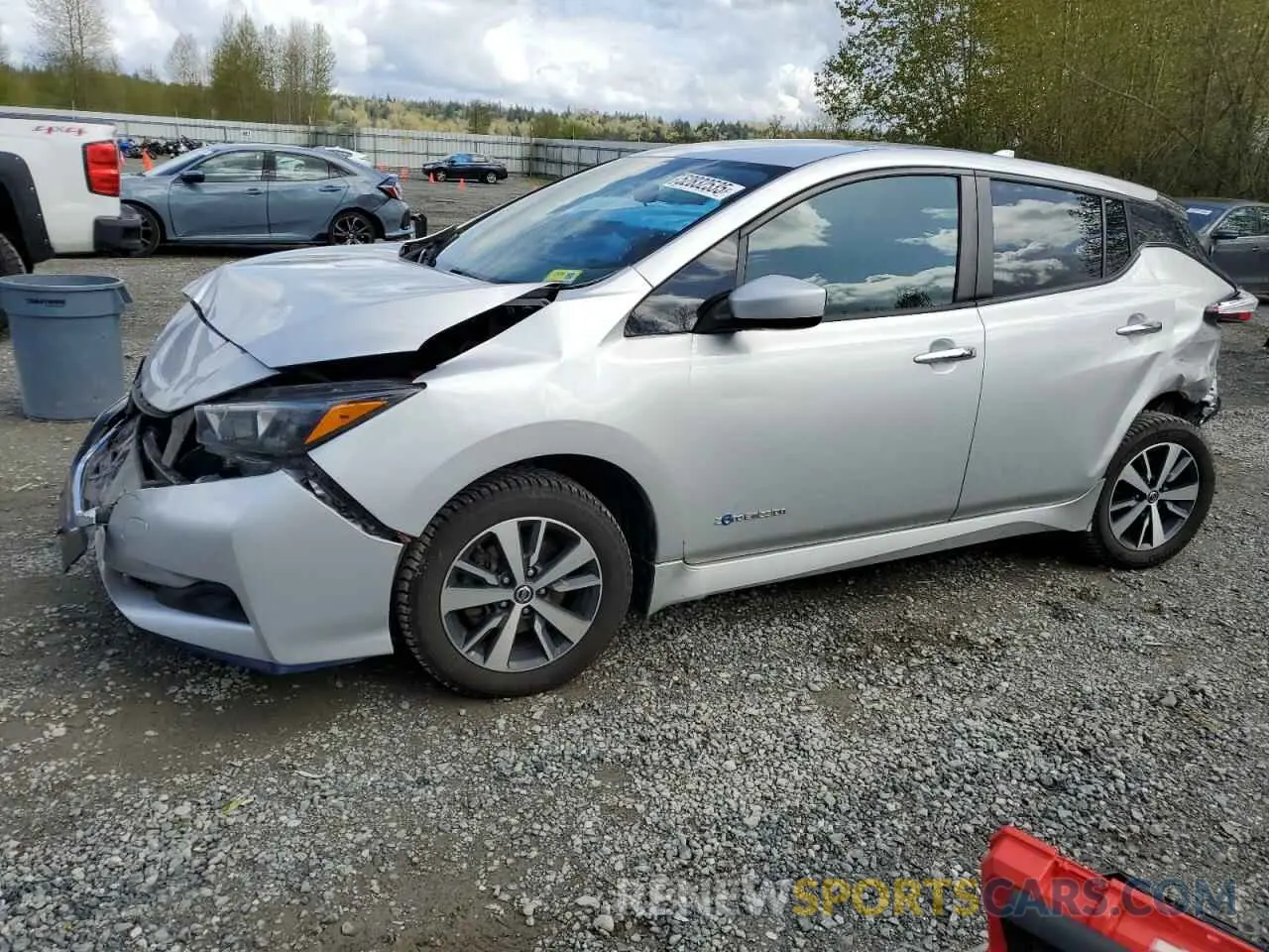 1 fotografías del automóvil dañado 1N4BZ1CP2KC318447 NISSAN LEAF 2019
