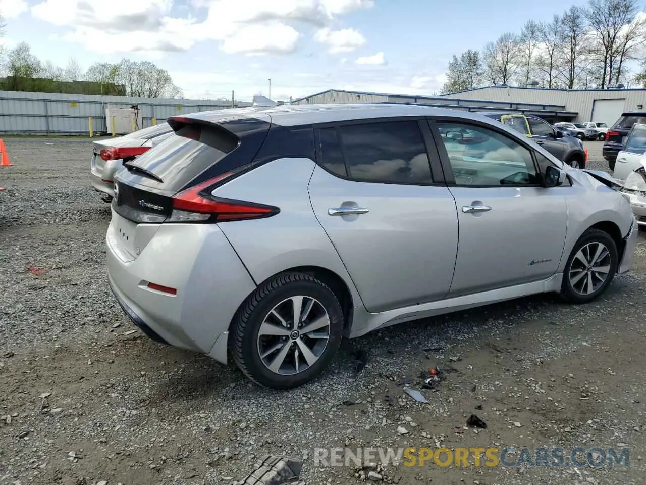 3 fotografías del automóvil dañado 1N4BZ1CP2KC318447 NISSAN LEAF 2019