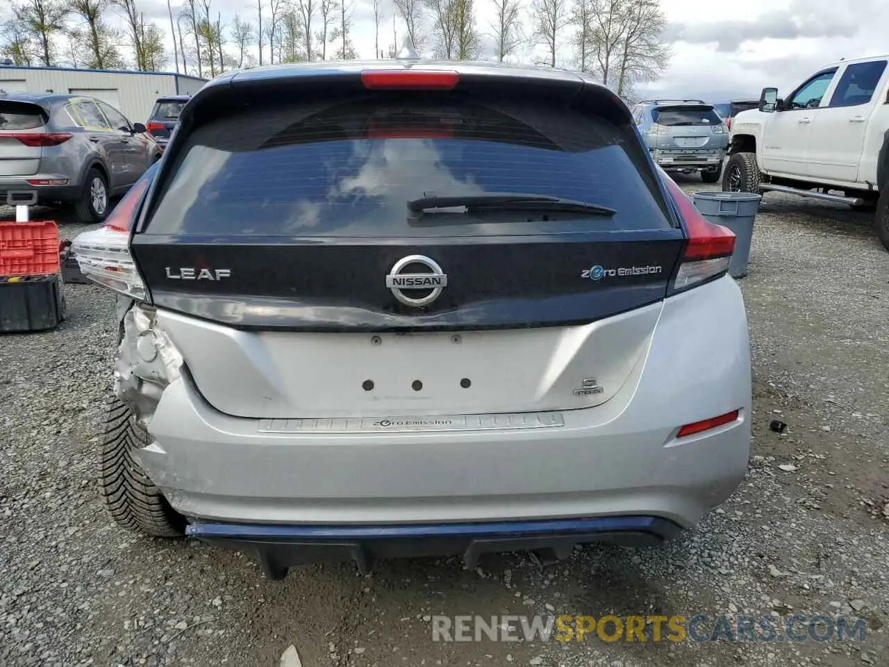 6 fotografías del automóvil dañado 1N4BZ1CP2KC318447 NISSAN LEAF 2019