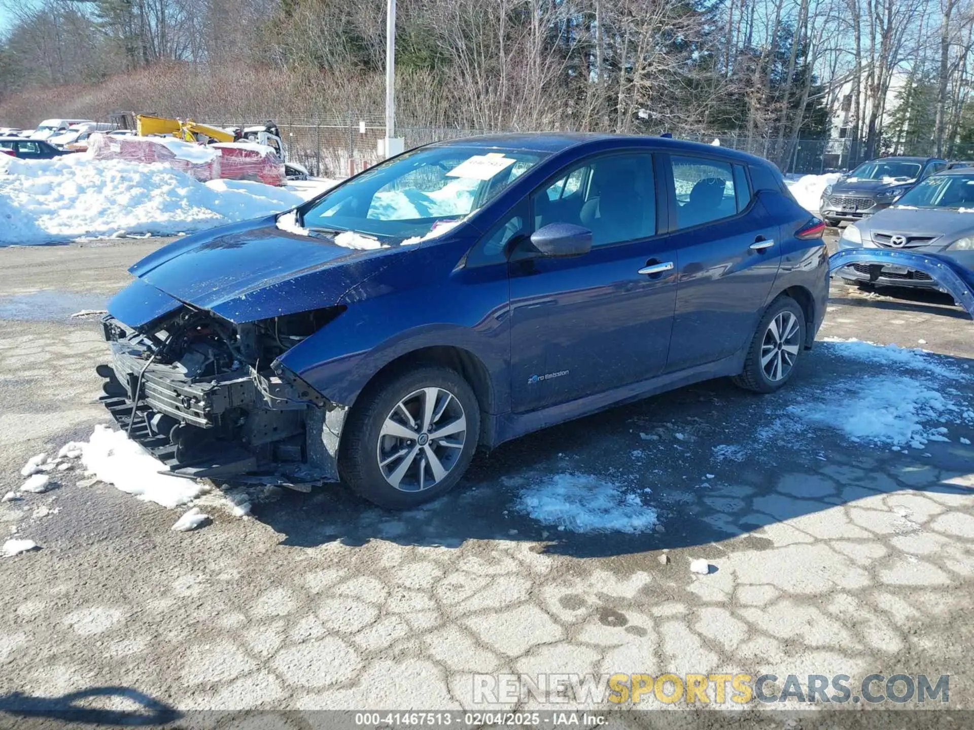 2 fotografías del automóvil dañado 1N4BZ1CP3KC320319 NISSAN LEAF 2019