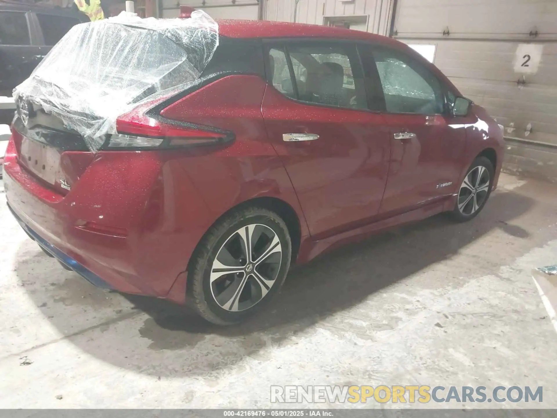 4 fotografías del automóvil dañado 1N4BZ1CP7KC317374 NISSAN LEAF 2019