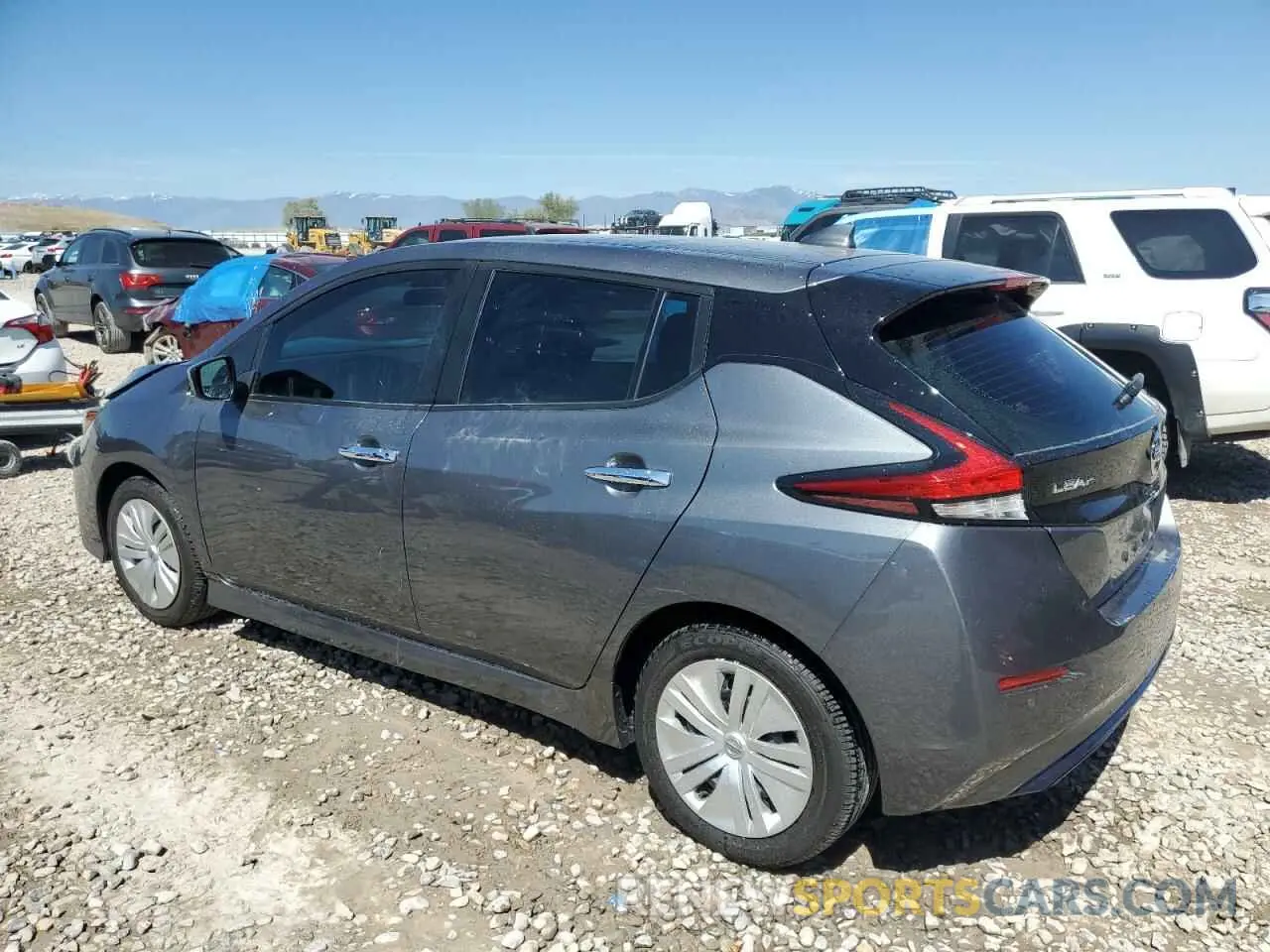 2 fotografías del automóvil dañado 1N4AZ1BP3LC301378 NISSAN LEAF 2020