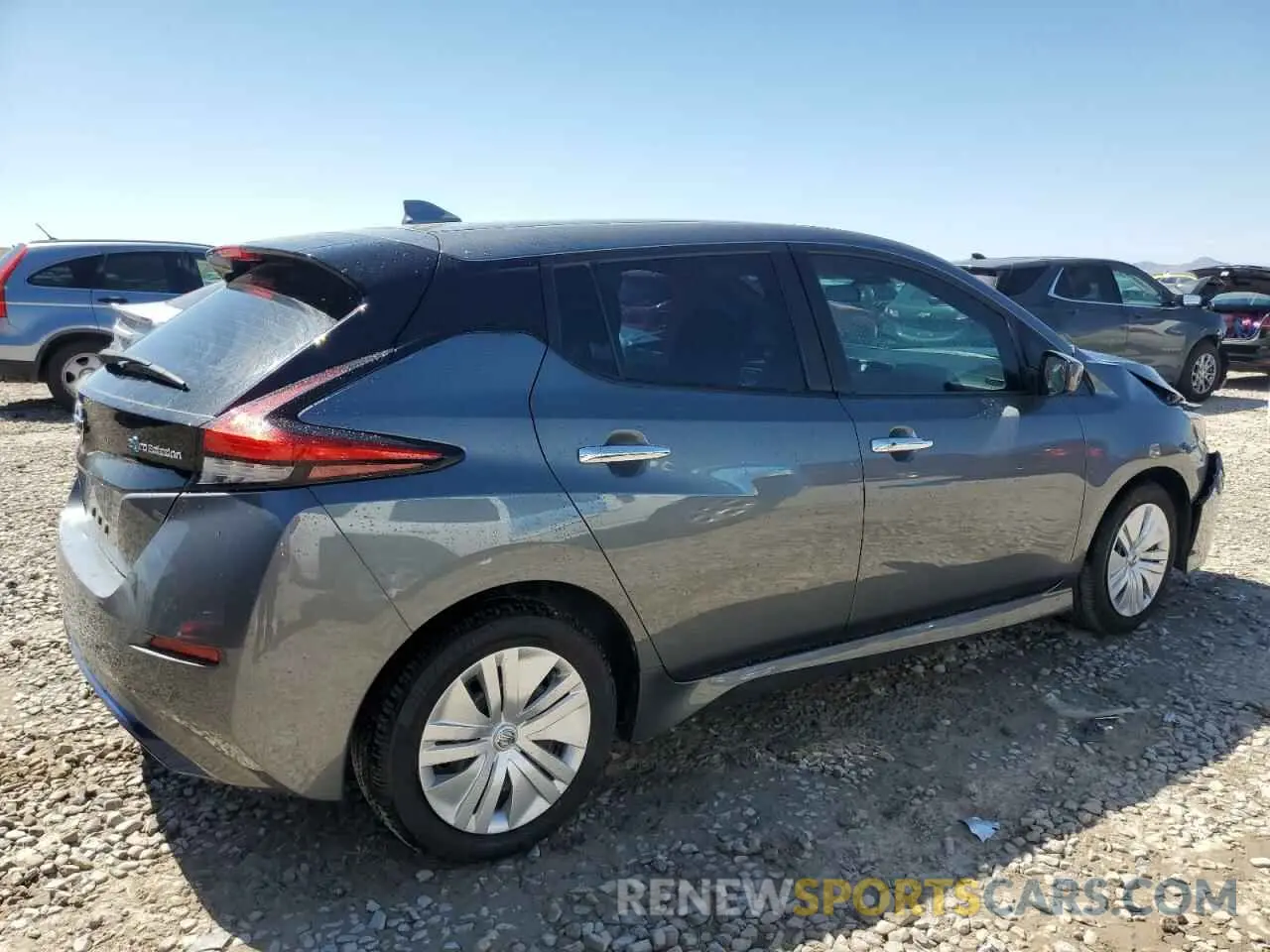 3 fotografías del automóvil dañado 1N4AZ1BP3LC301378 NISSAN LEAF 2020