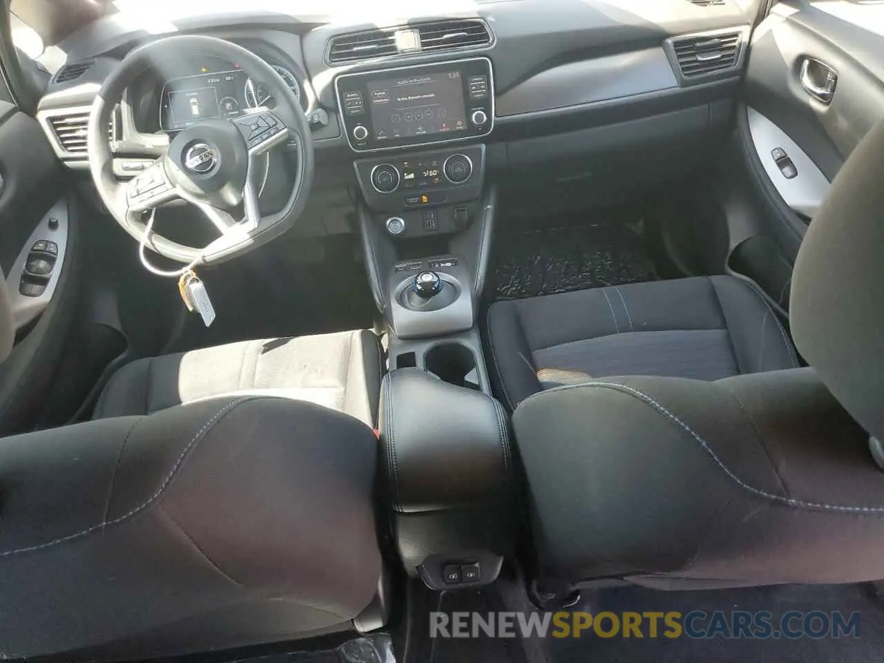 8 fotografías del automóvil dañado 1N4AZ1BP3LC301378 NISSAN LEAF 2020