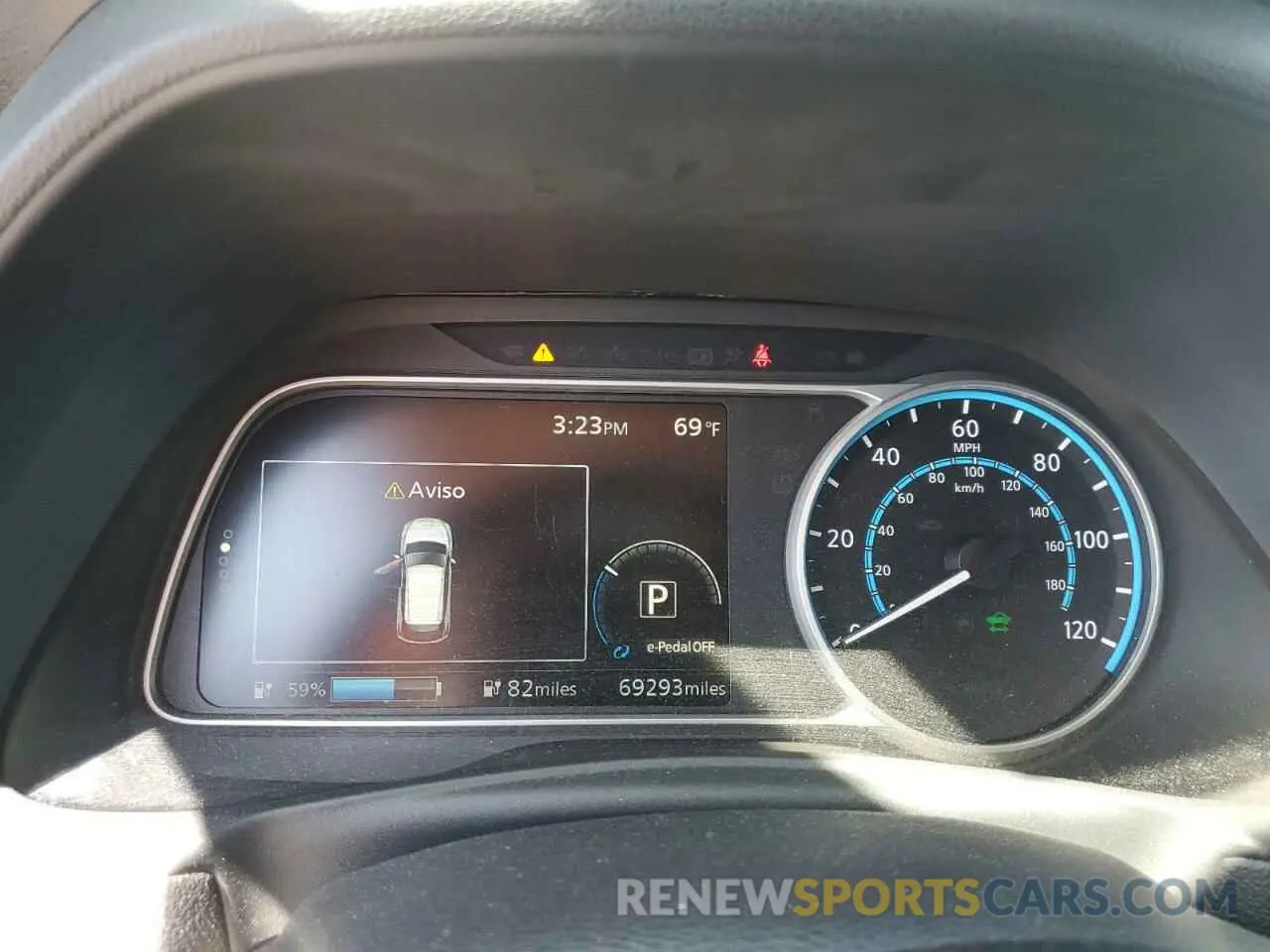 9 fotografías del automóvil dañado 1N4AZ1BP3LC301378 NISSAN LEAF 2020