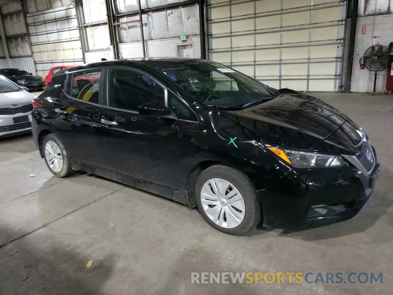4 fotografías del automóvil dañado 1N4AZ1BP9LC311168 NISSAN LEAF 2020