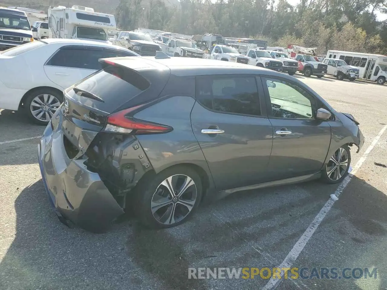 3 fotografías del automóvil dañado 1N4AZ1CPXLC306981 NISSAN LEAF 2020