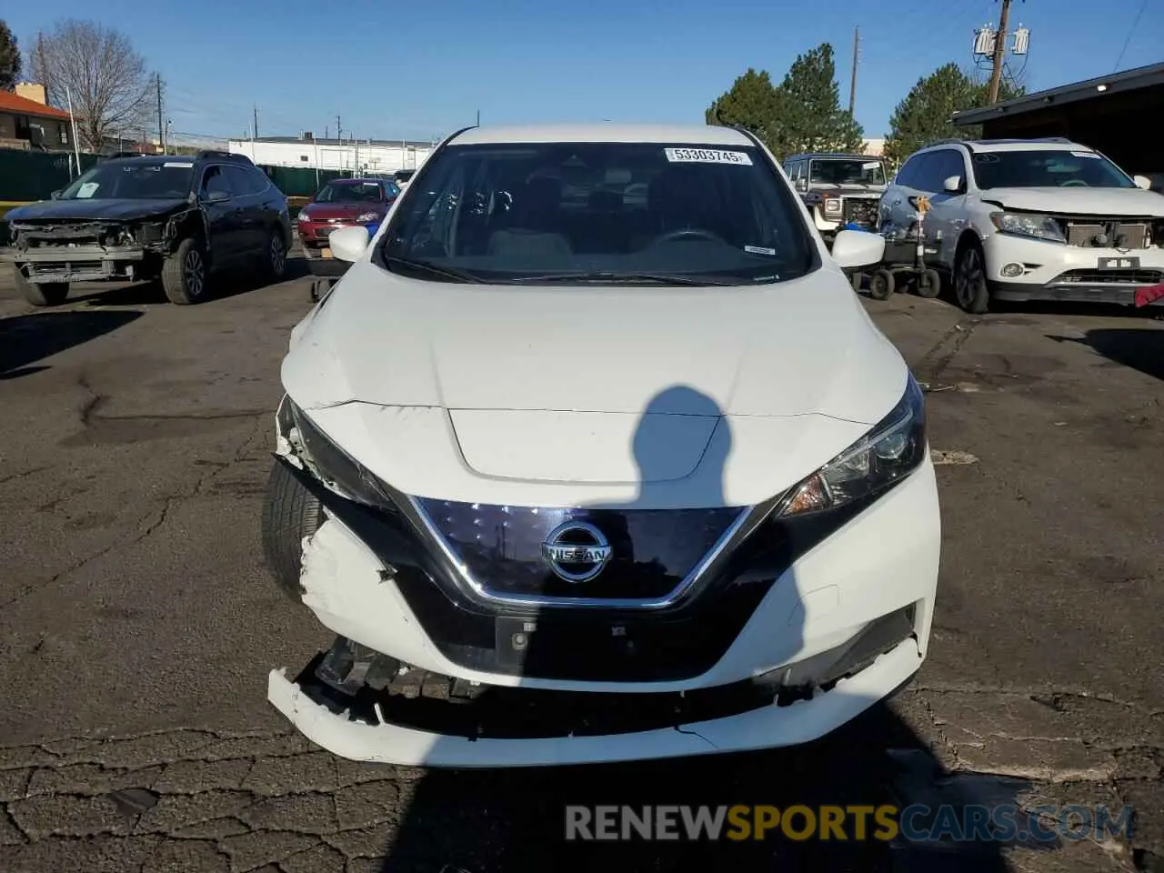 5 fotografías del automóvil dañado 1N4BZ1BP8LC310193 NISSAN LEAF 2020