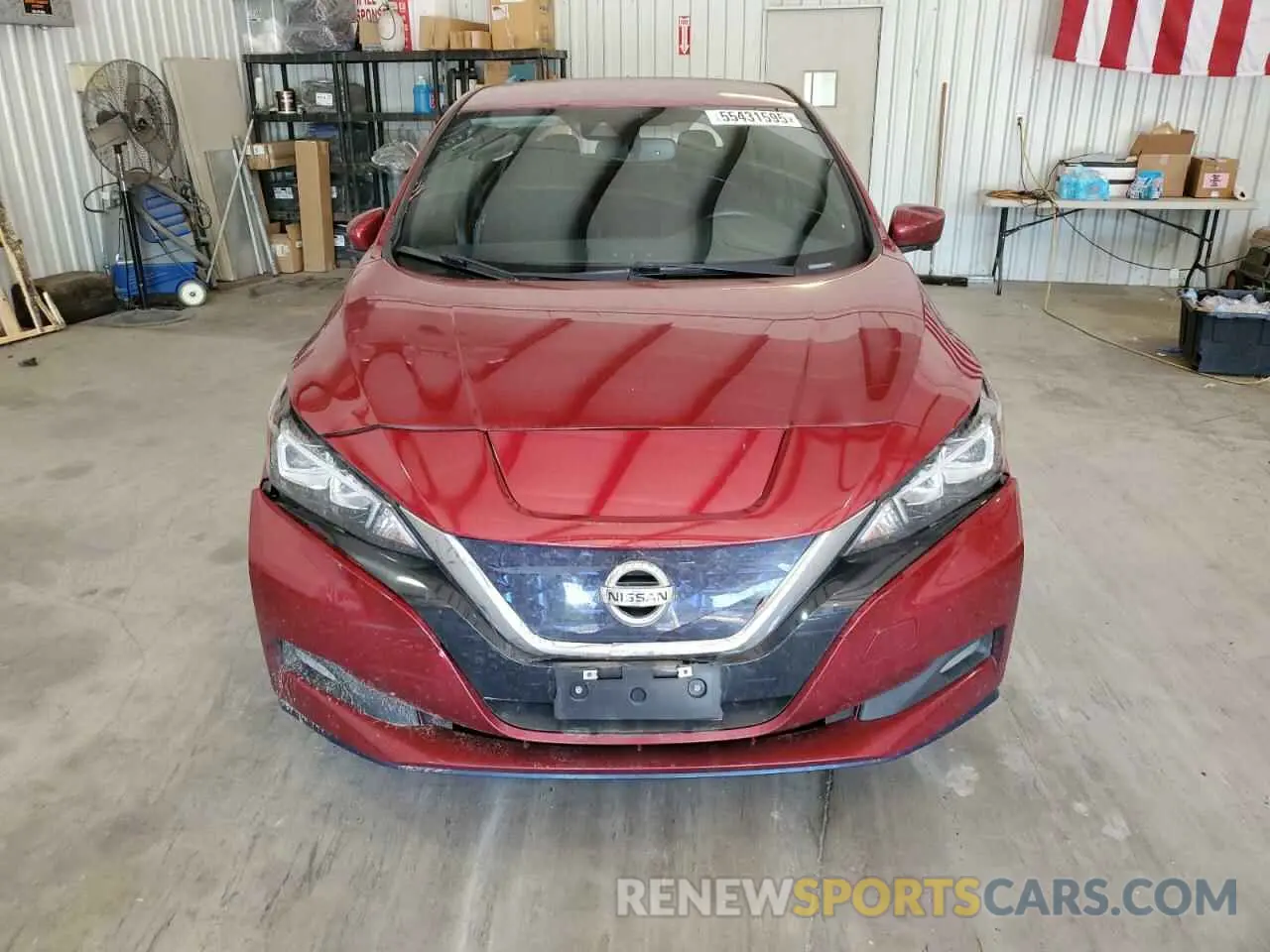 5 fotografías del automóvil dañado 1N4BZ1CP2LC306249 NISSAN LEAF 2020