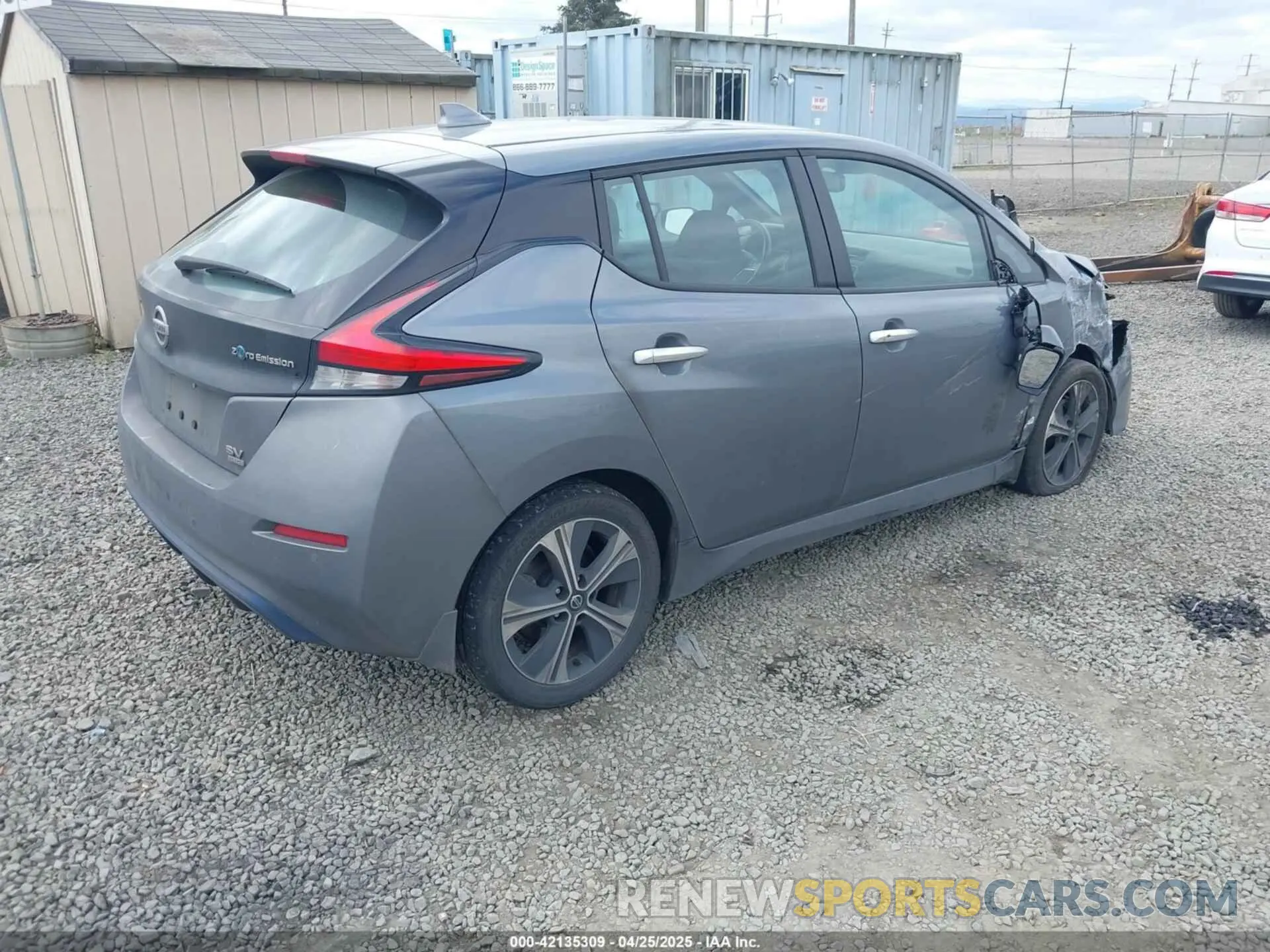 4 fotografías del automóvil dañado 1N4BZ1CP6LC304083 NISSAN LEAF 2020